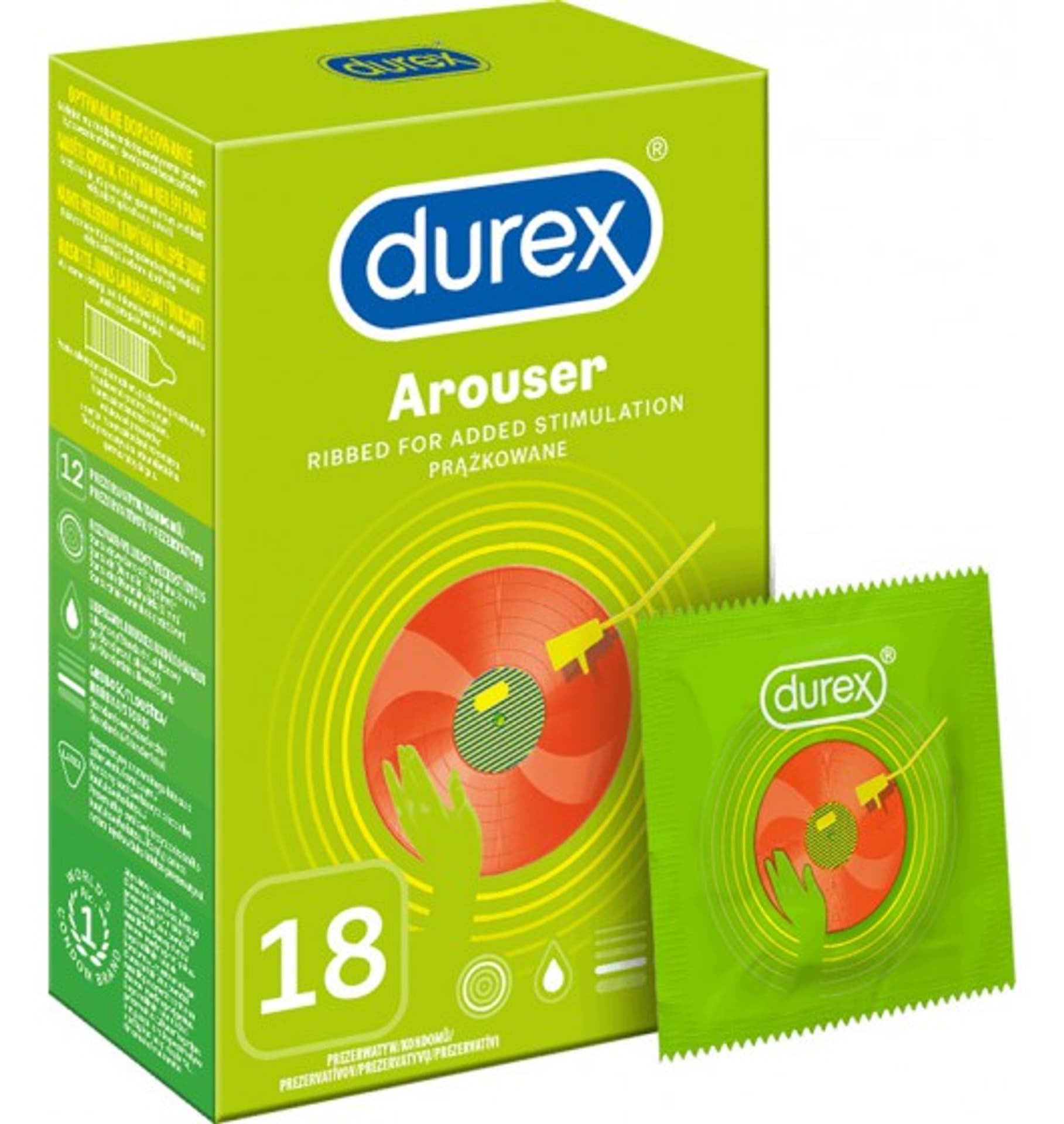 

Durex Durex prezerwatywy Arouser 18 szt prążkowane