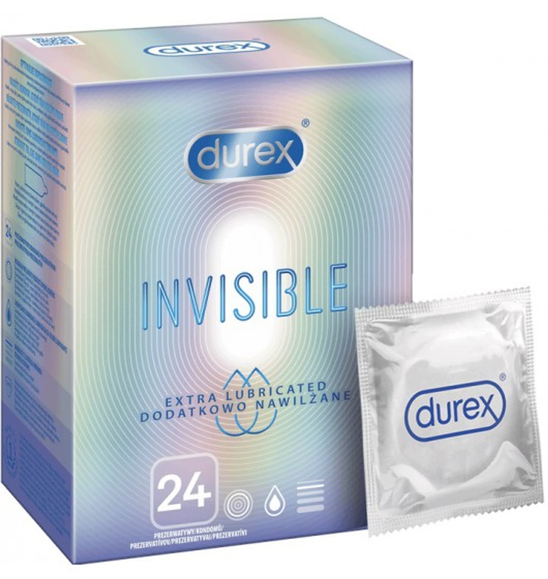 

Durex Durex prezerwatywy Invisible dodatkowo nawilżane 24 szt cienkie