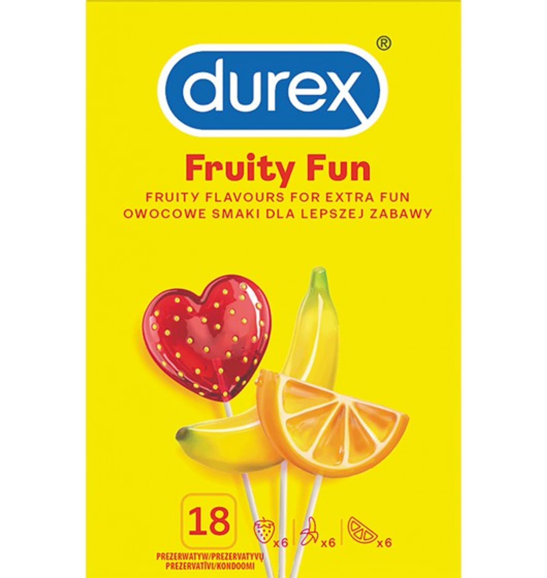 

Durex Fruity Fun 18szt