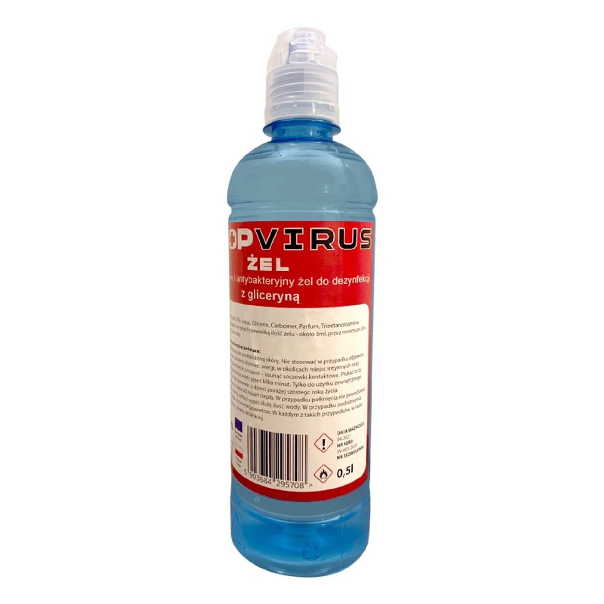 

Żel antybakteryjny z gliceryną Stop Virus 500ml