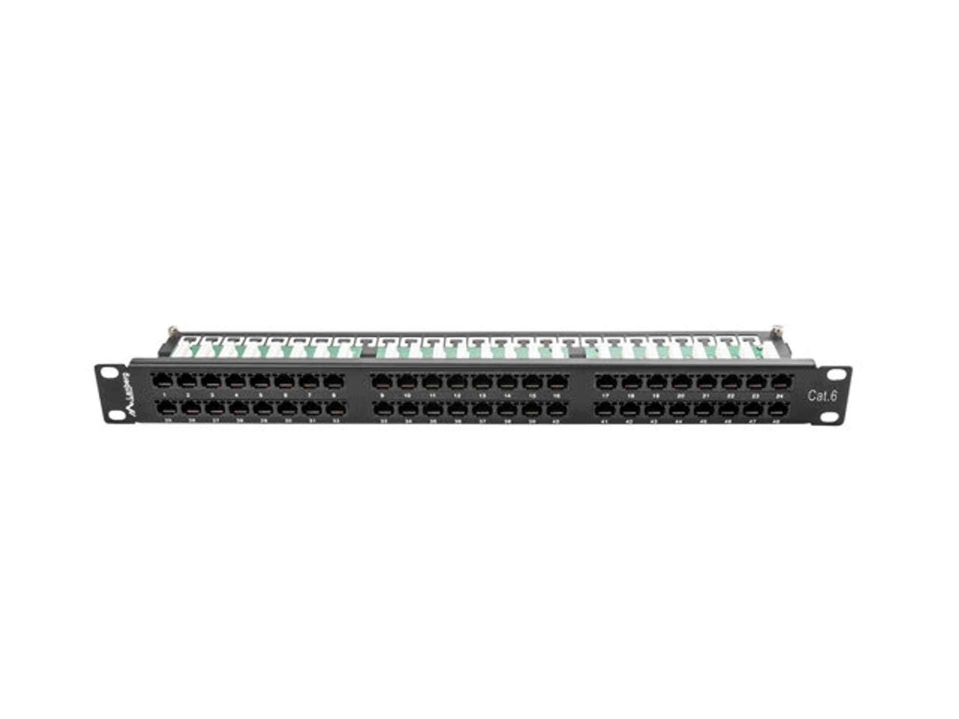 

Patch Panel 48 Port 1U Kat.6 czarny