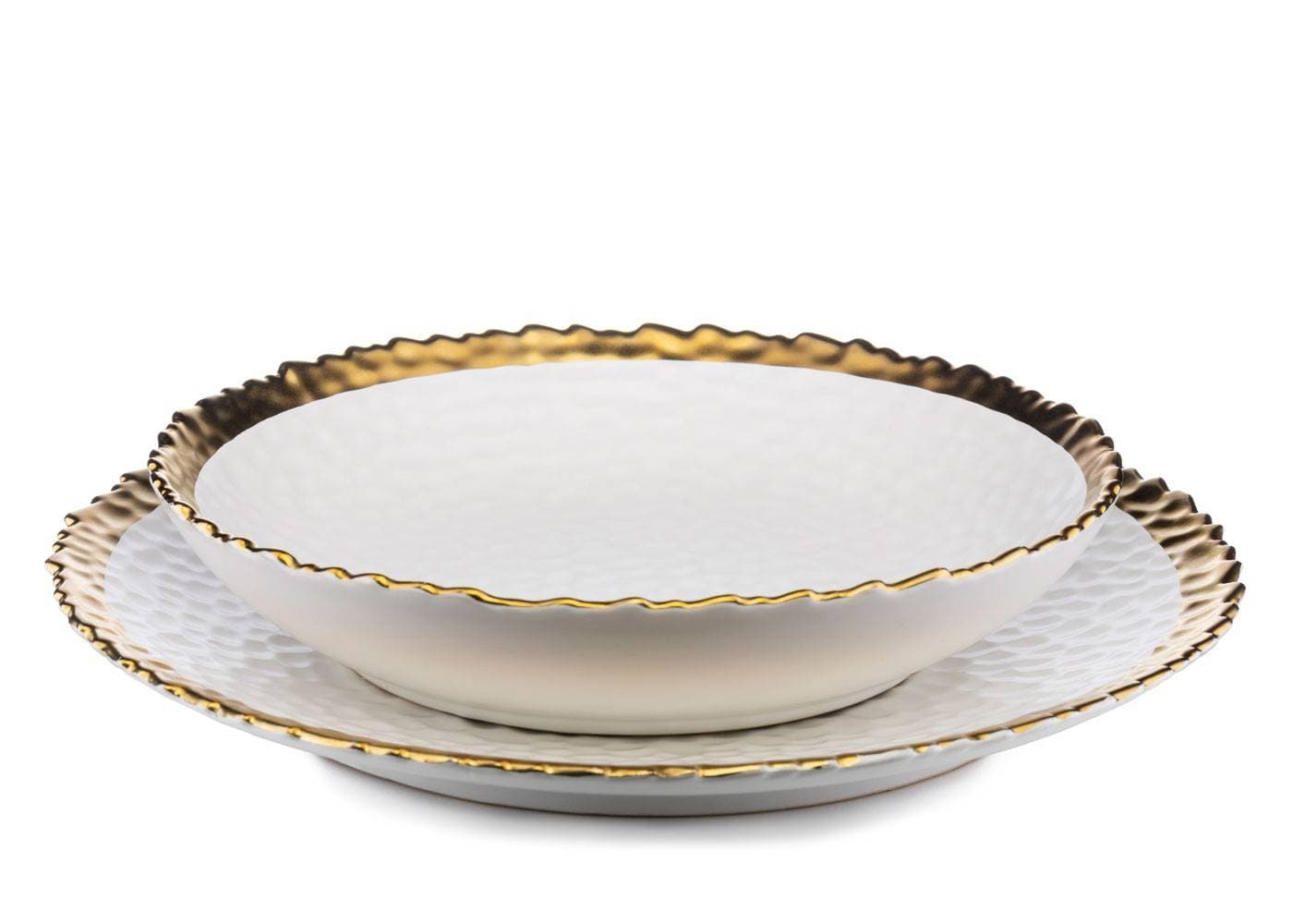 

Talerz głęboki Kati White Gold 21 cm
