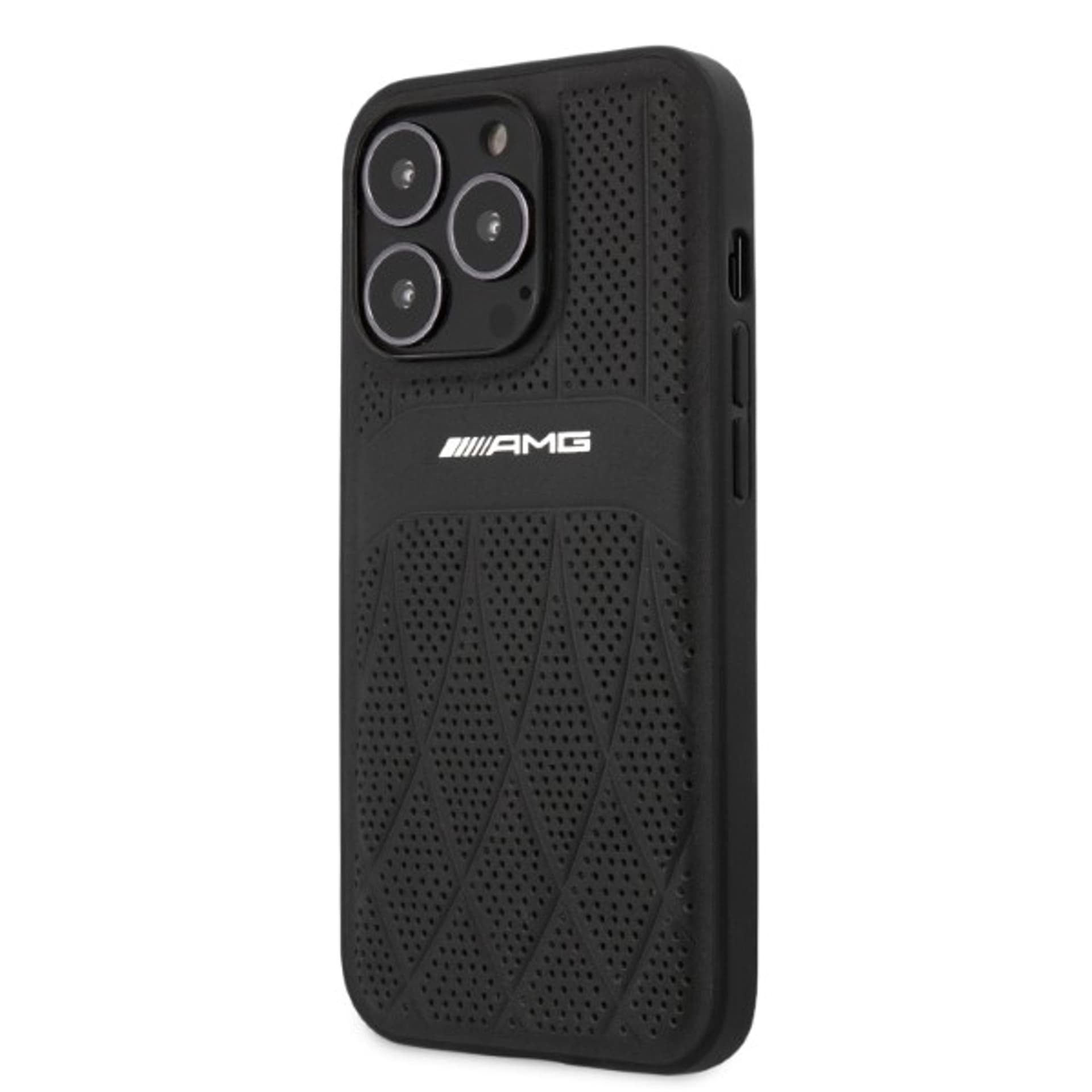 

AMG AMHCP13XOSDBK iPhone 13 Pro Max 6,7" czarny/black hardcase Leather Curved Lines