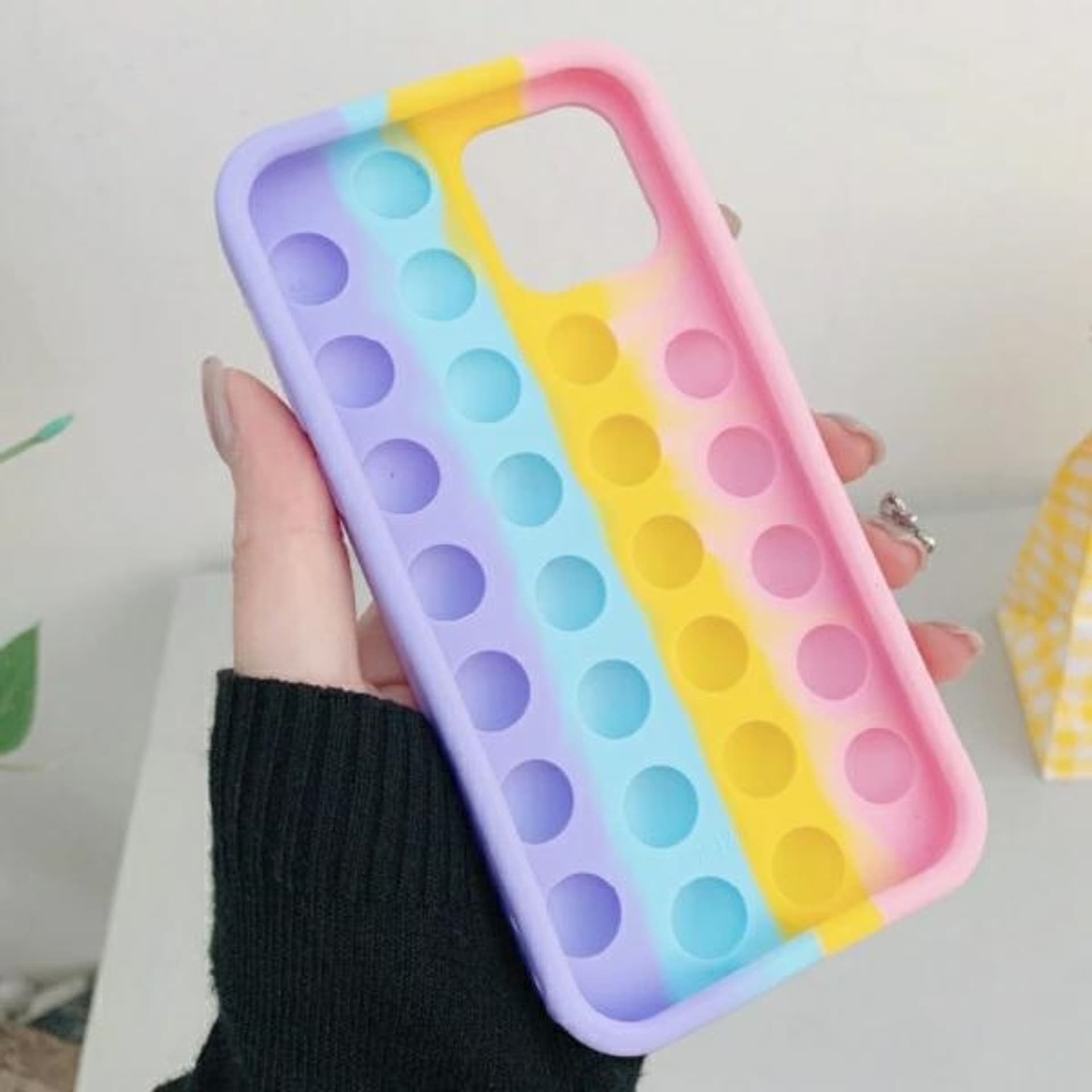 

Etui Anti-Stress Samsung S21 Ultra róż/żółty/niebieski/fioletowy