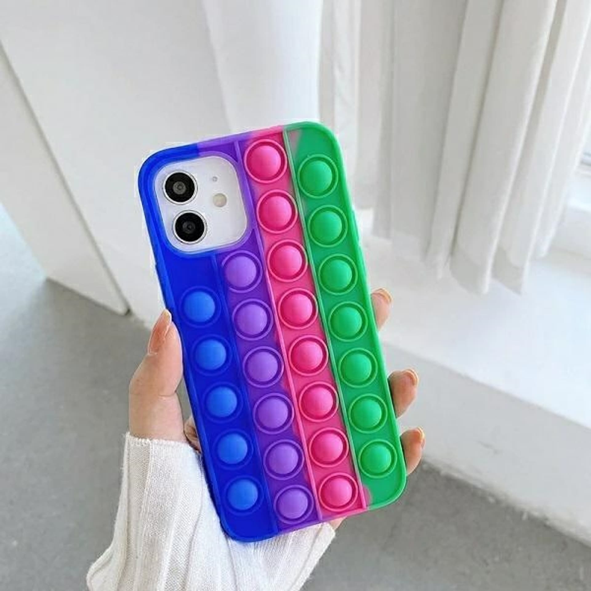 

Etui Anti-Stress Samsung S21 Ultra BOX granat/róż/malina/pistacja