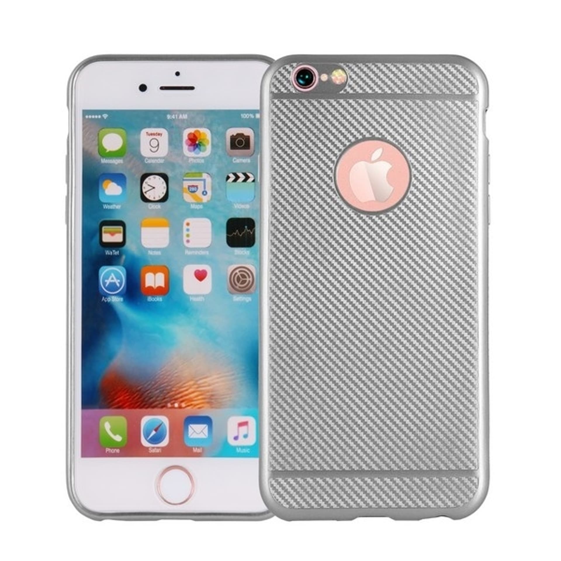 

Etui Carbon Fiber MOTO G5S srebrny /silver