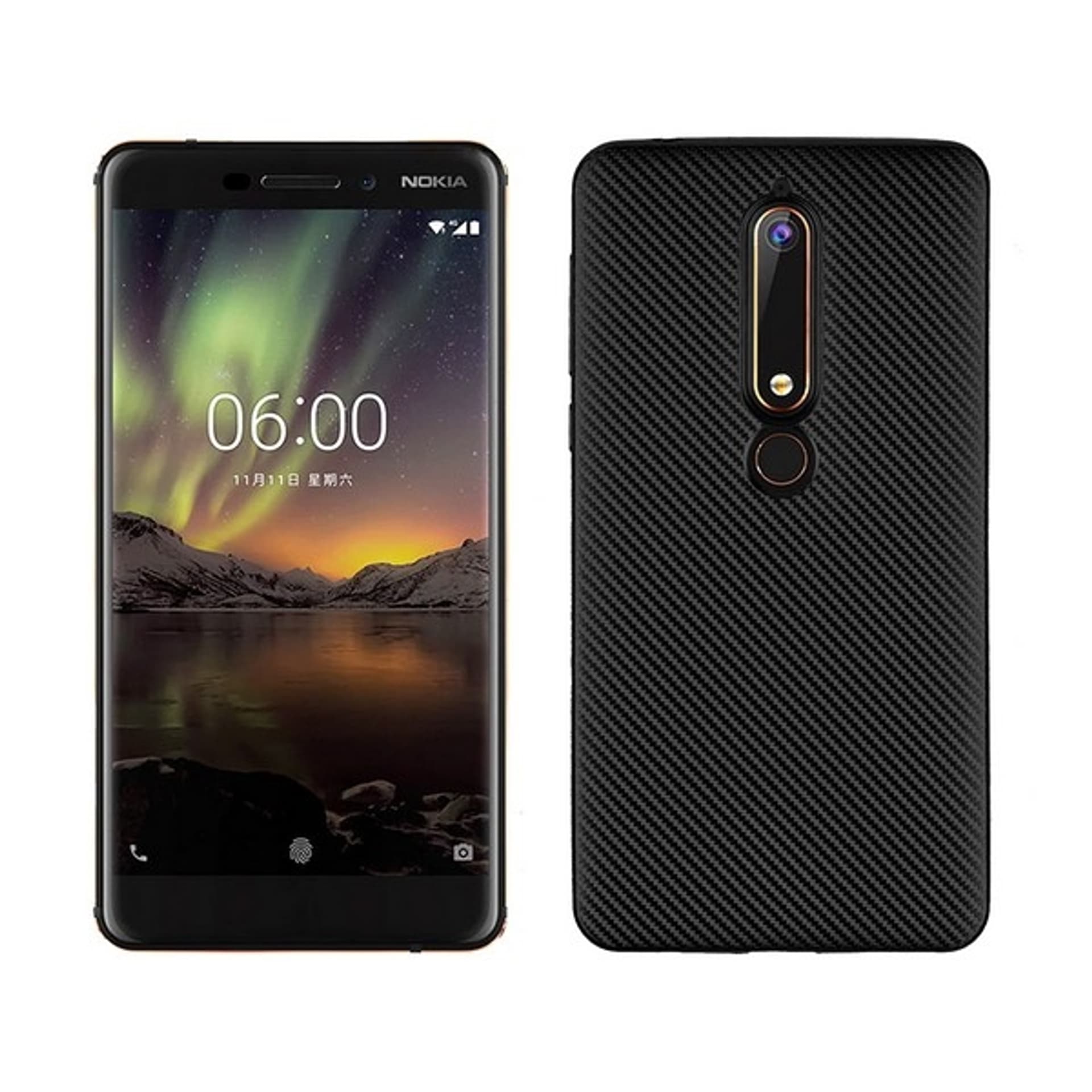 

Etui Carbon Fiber Nokia 6 2018 czarny /black