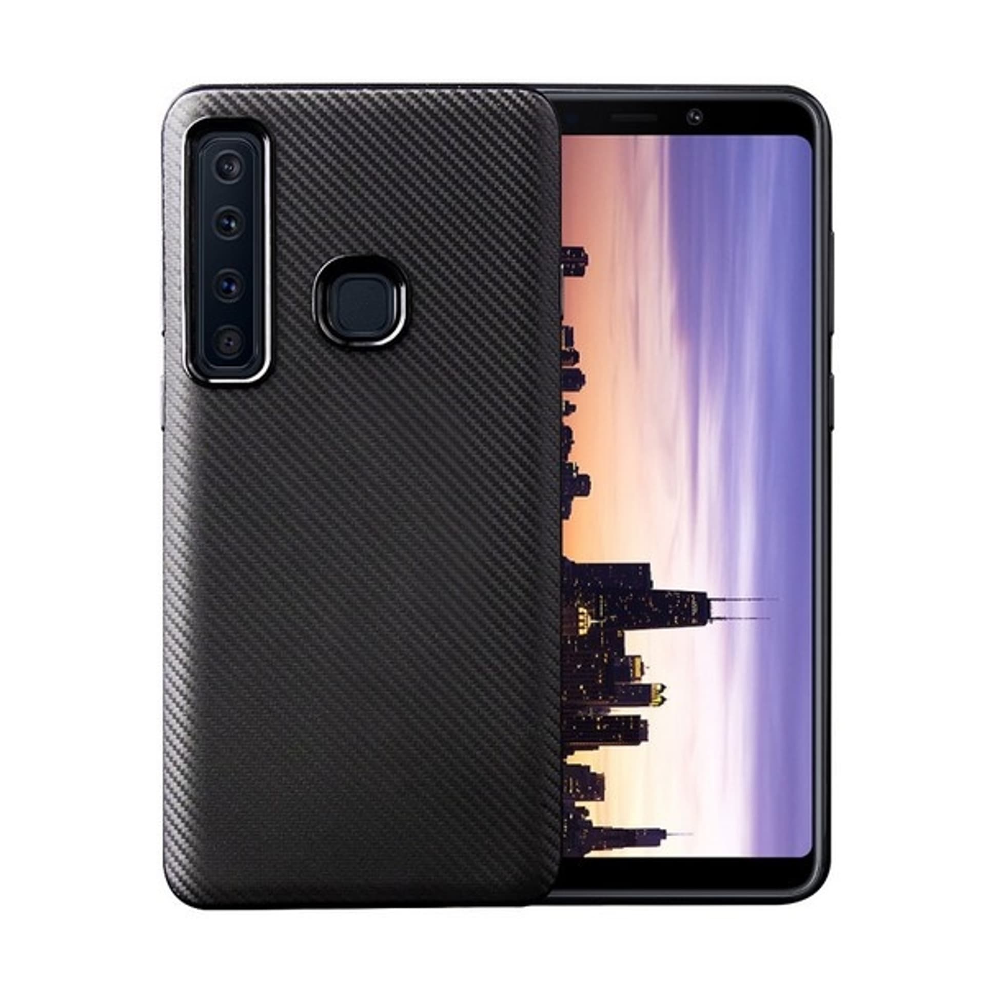 

Etui Carbon Fiber Samsung A920 A9 2018 czarny/black