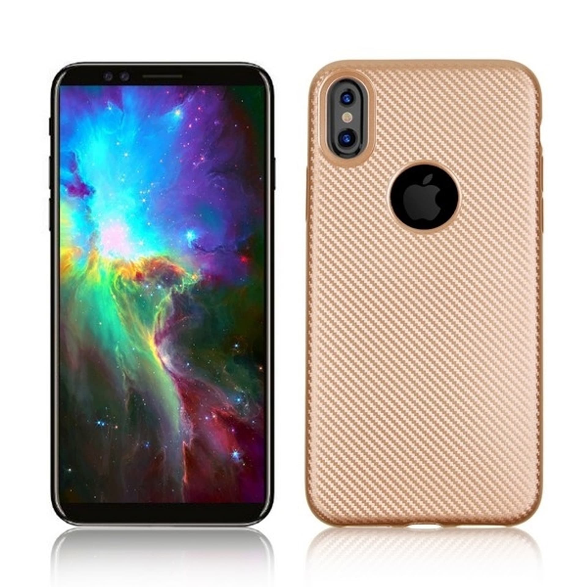 

Etui Carbon Fiber Xiaomi Mi 6 złoty /gold