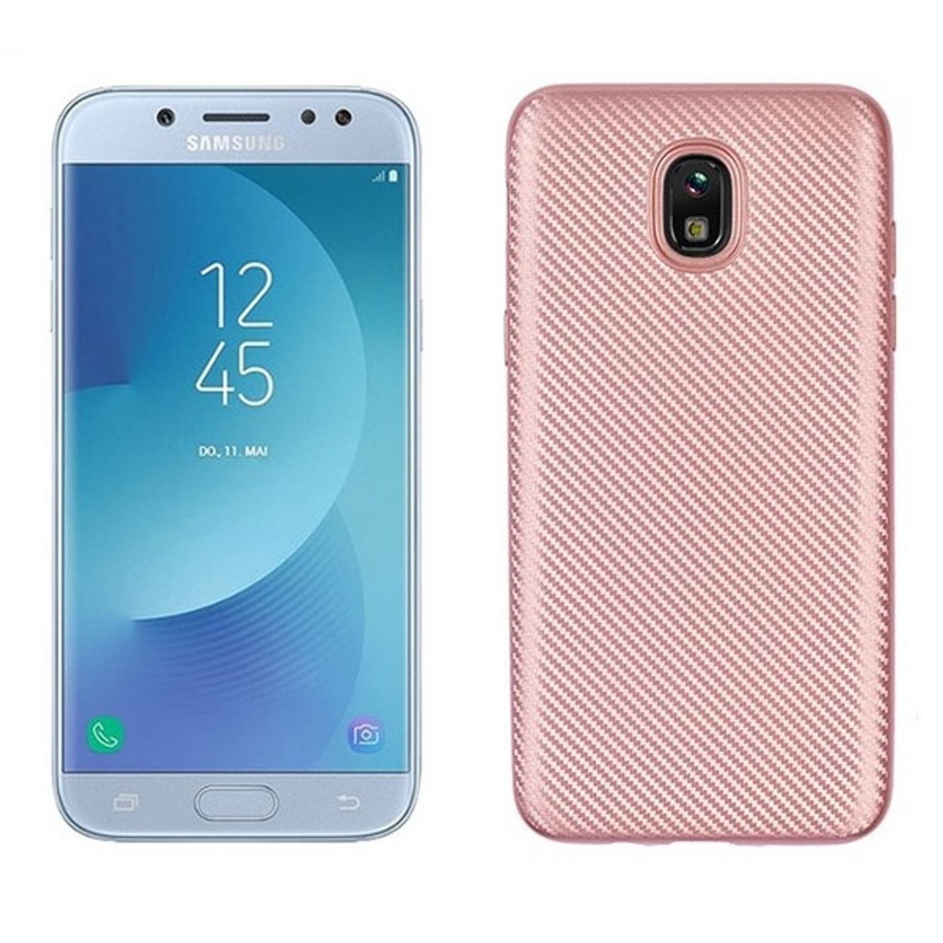 

Etui Carbon Fiber Samsung J610 J6 Plus 2018 rózowo-złoty /rosegold