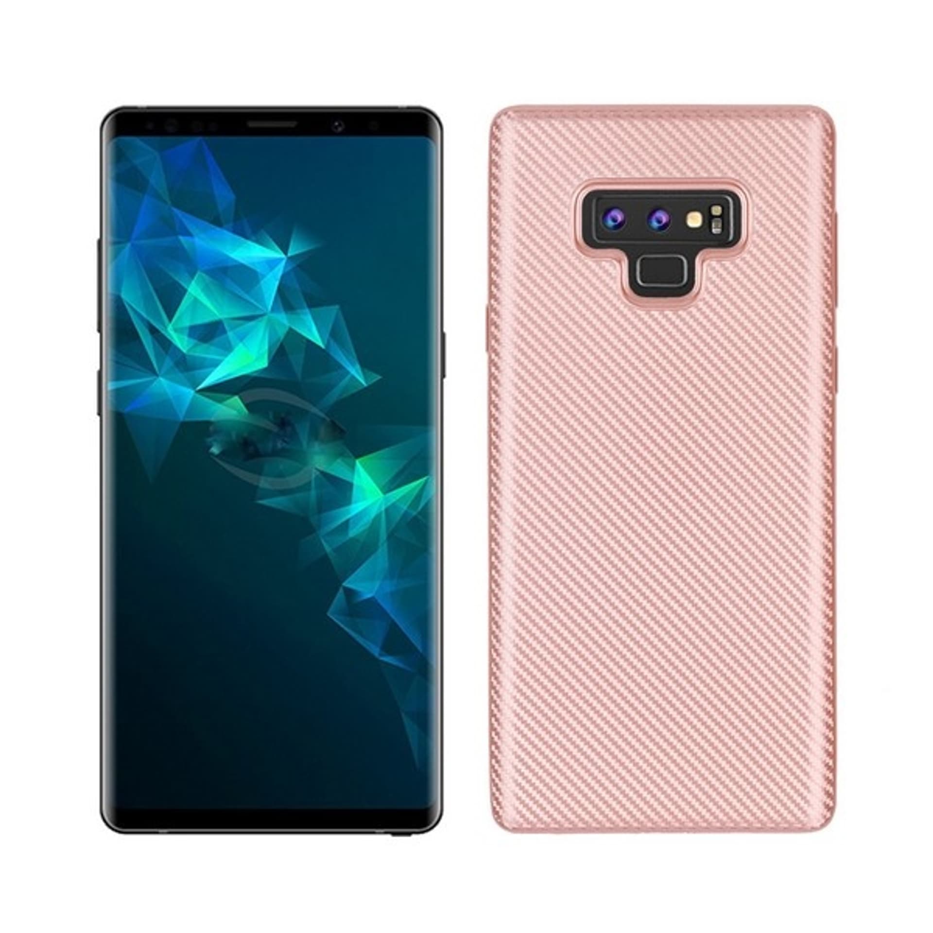

Etui Carbon Fiber Samsung Note 9 N960 różowo złoty