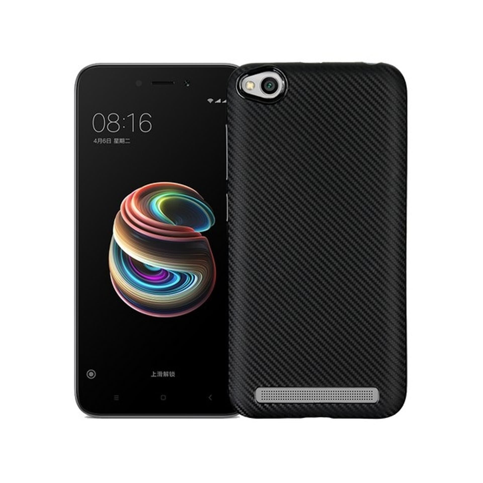 

Etui Carbon Fiber Xiaomi Note 5A czarny /black without cut finger print