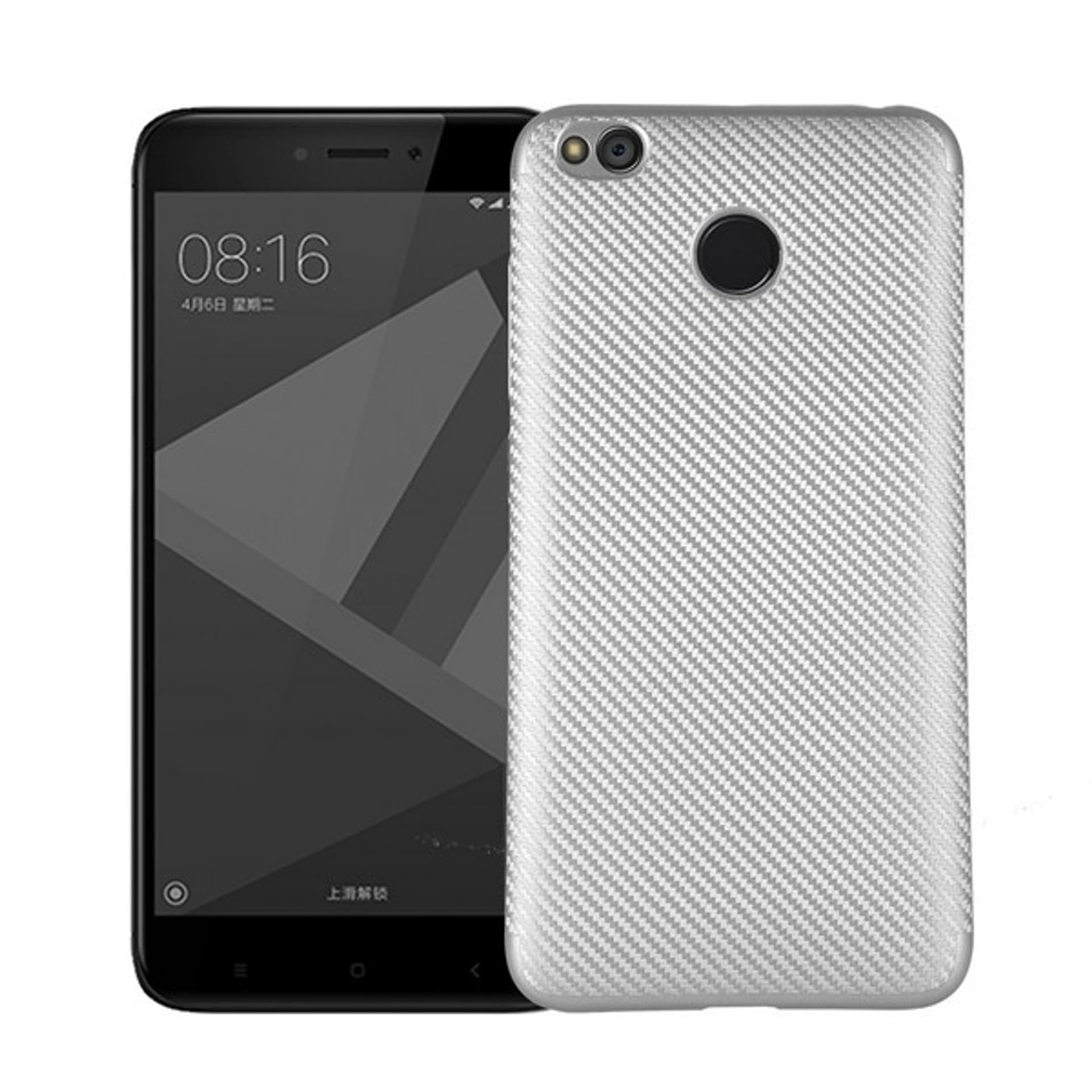 

Etui Carbon Fiber Xiaomi Redmi 4X srebrn y/silver