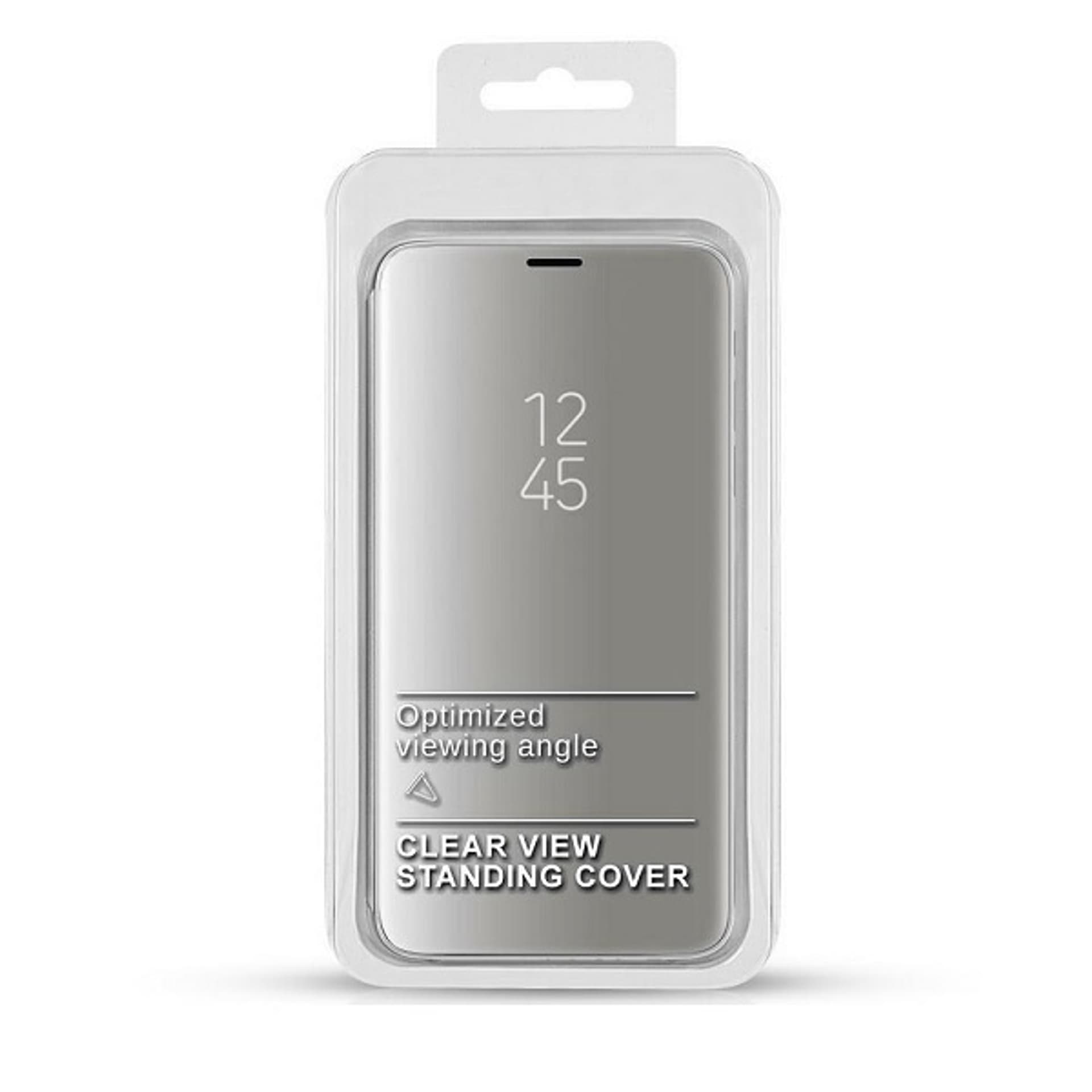 

Etui Clear View Huawei P40 Pro srebrny /silver