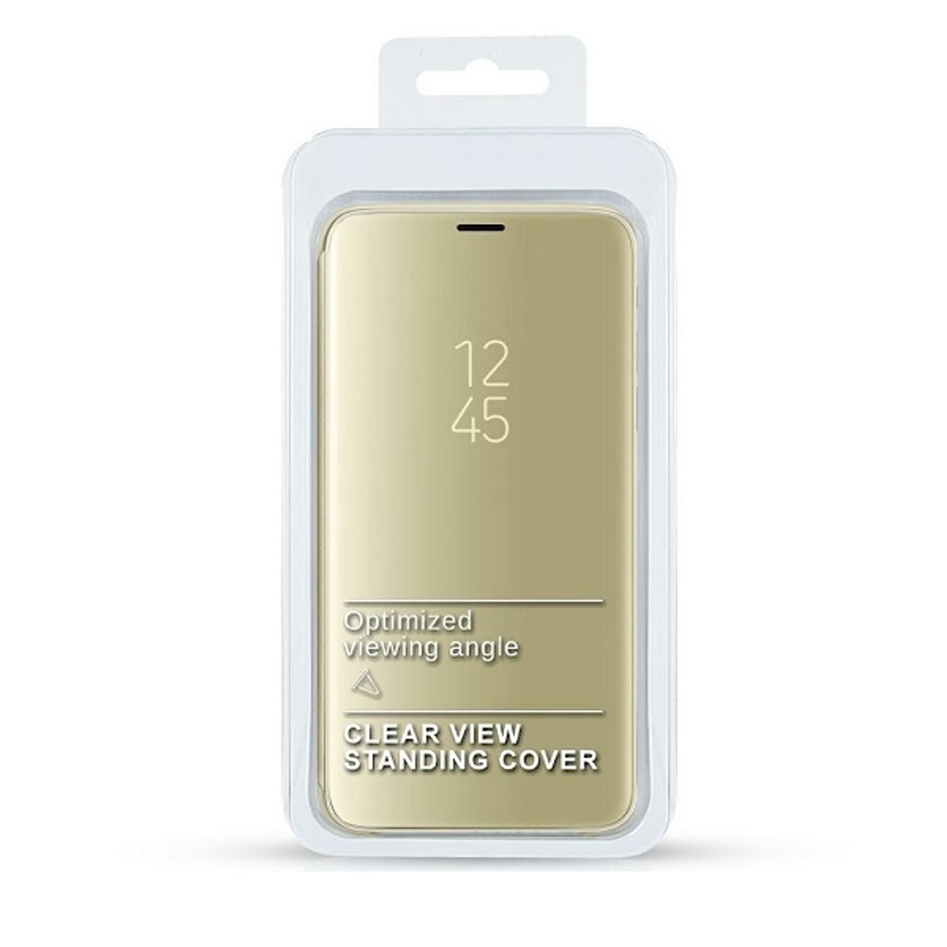 

Etui Clear View iPhone 13 Pro Max 6,7" złoty/gold