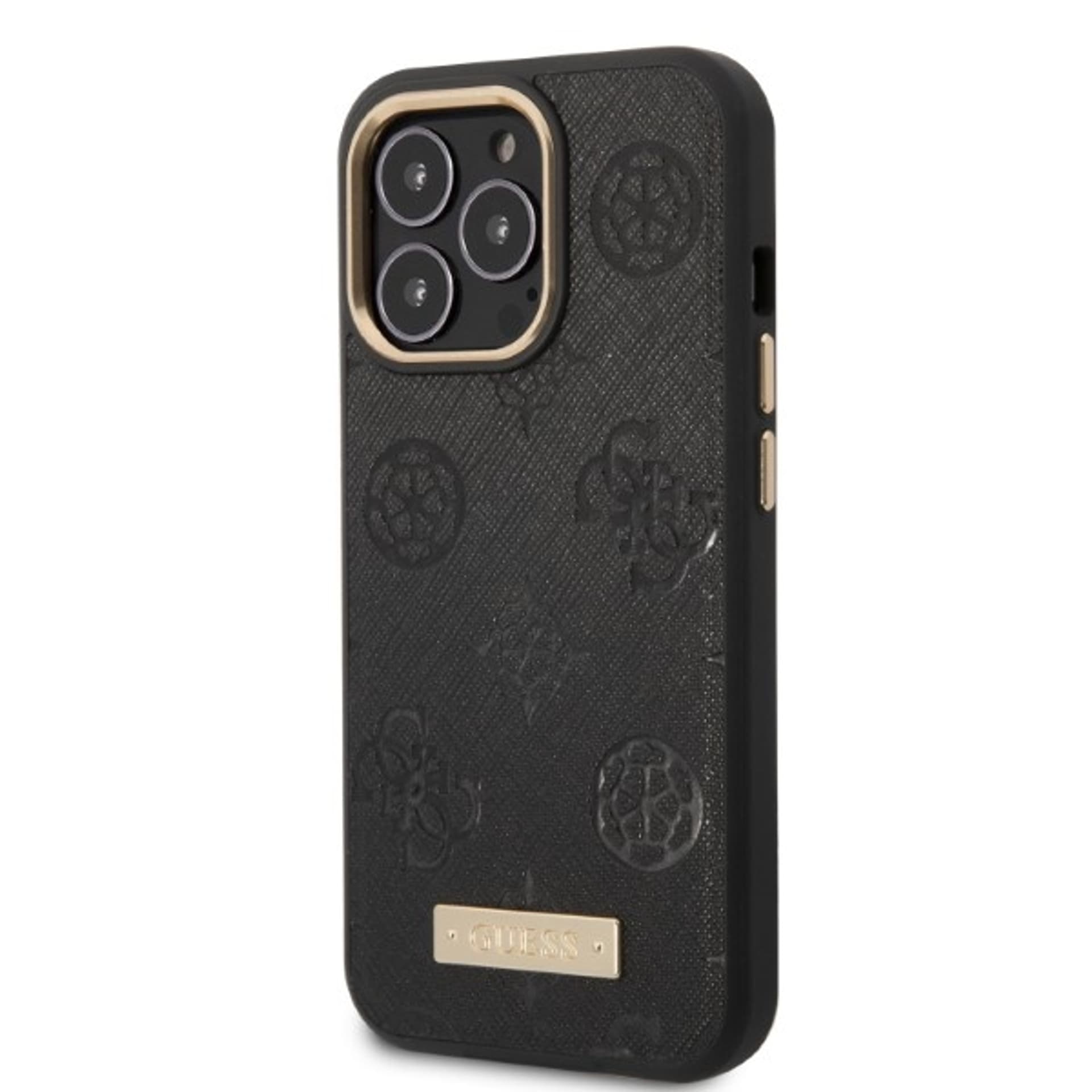

Guess GUHMP13XSAPSTK iPhone 13 Pro Max 6,7" czarny/black hardcase Peony Logo Plate MagSafe