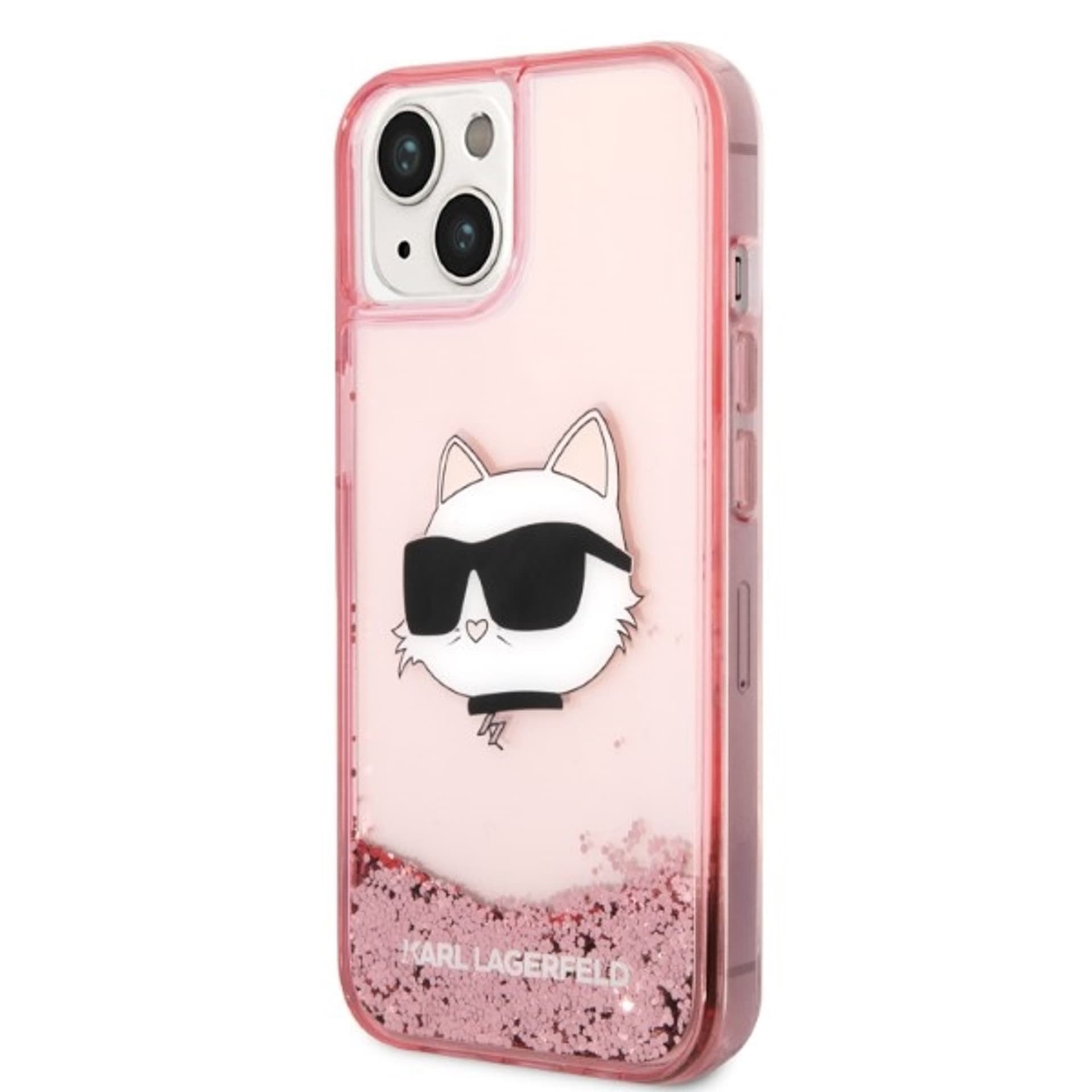 

Karl Lagerfeld KLHCP14SLNCHCP iPhone 14 6,1" różowy/pink hardcase Glitter Choupette Head