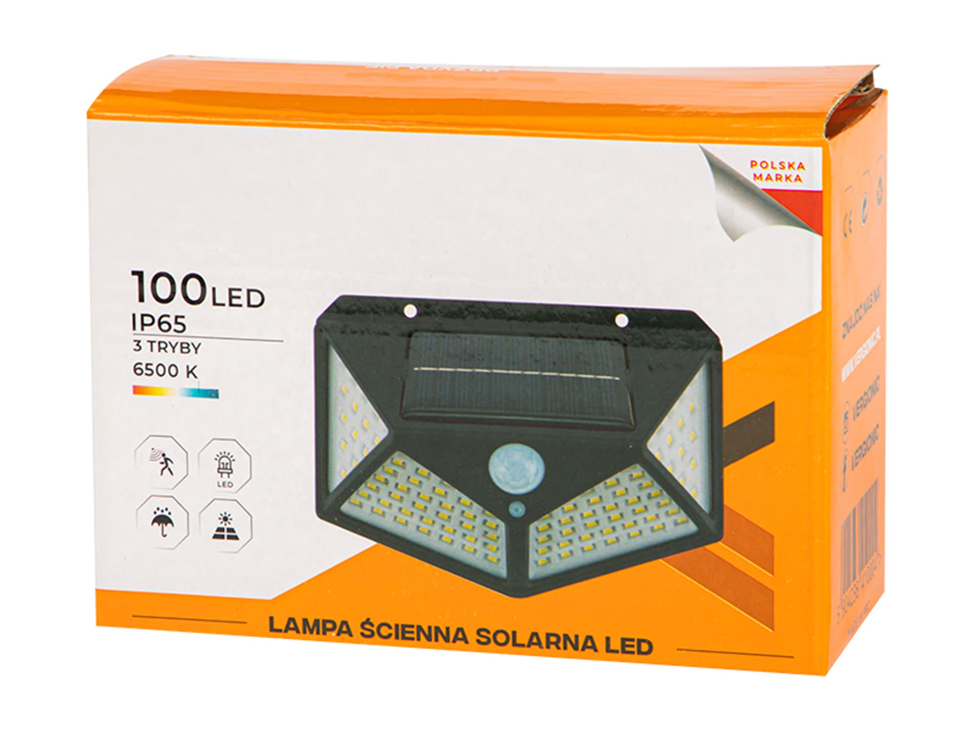 

$Lampa ścienna solarna LED PIR