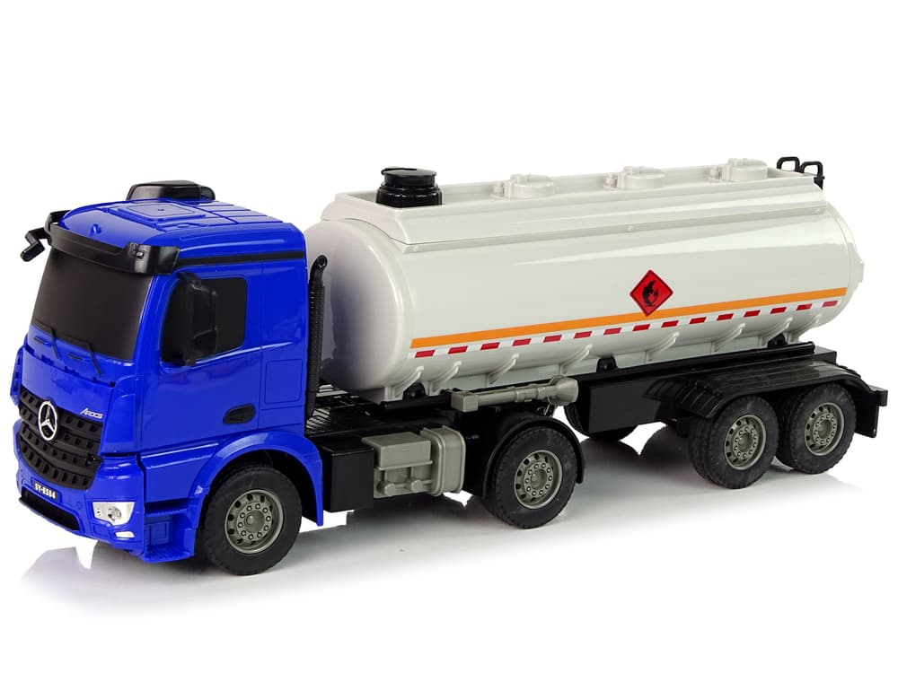 

Ciężarówka Cysterna R/C Mercedes Arocs Niebieska 1:26 Woda