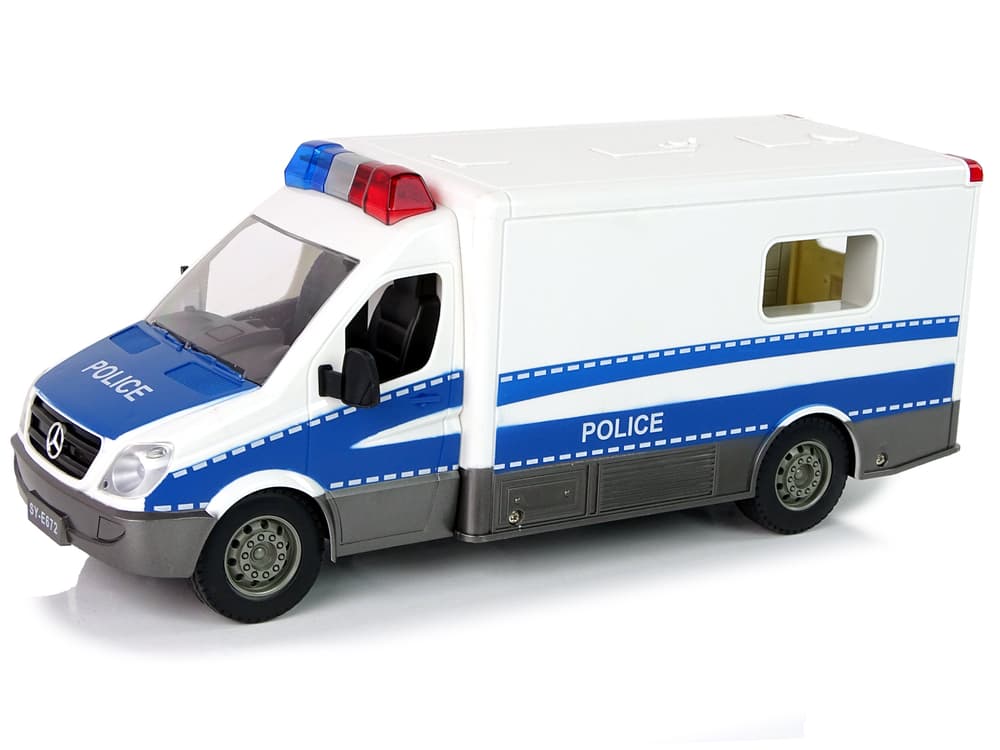 

Zdalnie Sterowana Policja Mercedes Sprinter Policjant Niebieski