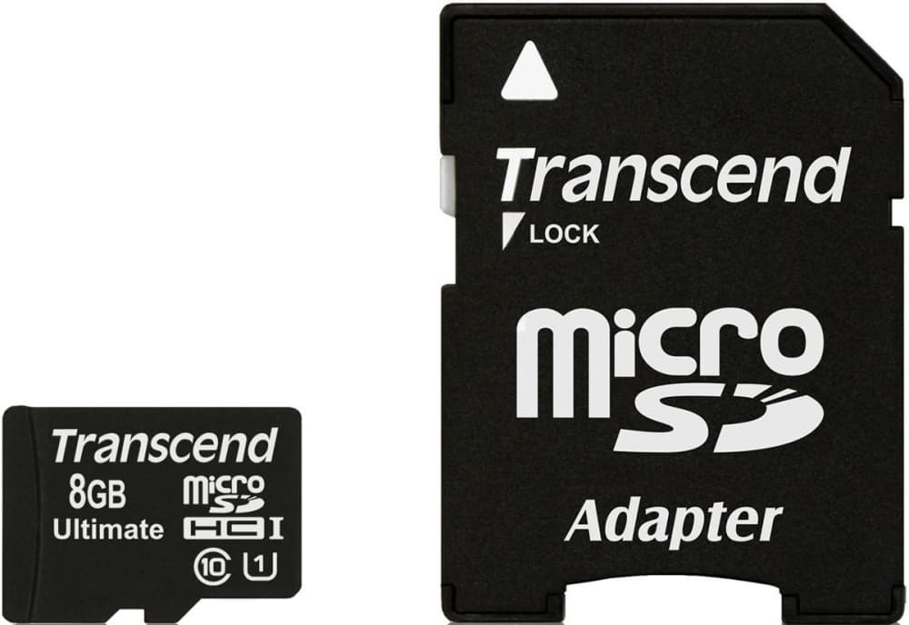 

Karta pamięci TRANSCEND microSDHC 8 GB Adapter SD/SDHC
