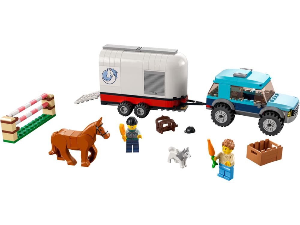 

LEGO City Great Vehicles Przyczepa do przewozu koni 60327