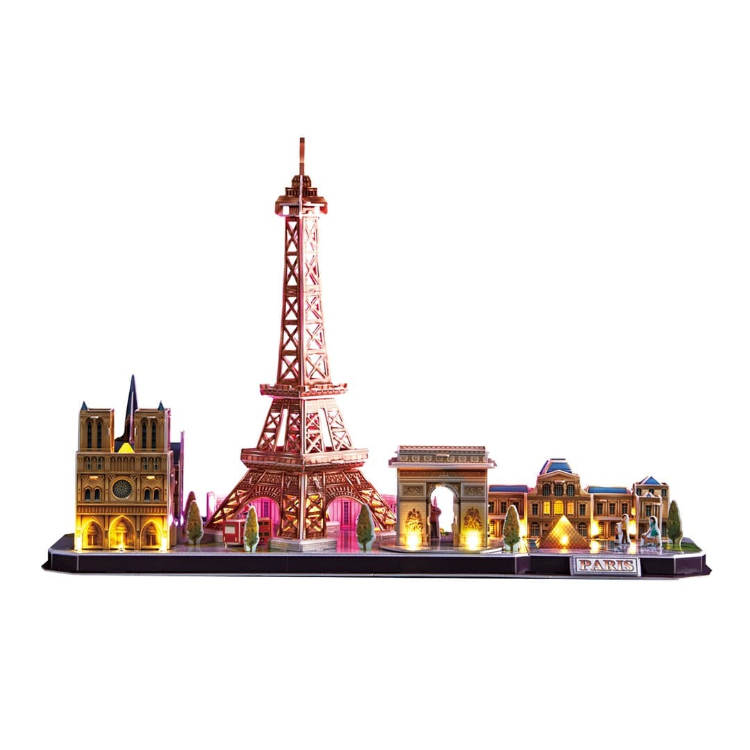 

Cubic Fun Puzzle 3D City Line LED Paryż