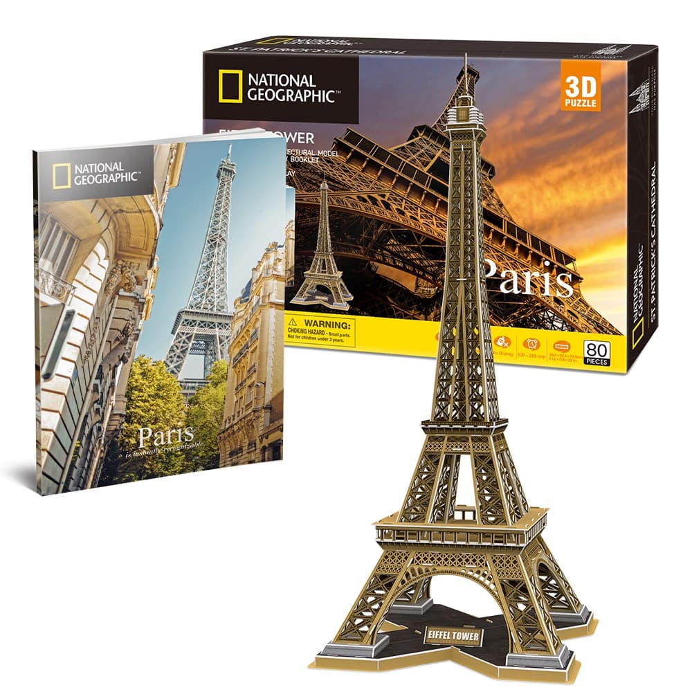 

Puzzle 3D National Geographic Paryż Wieża Eiffla 80 elementów