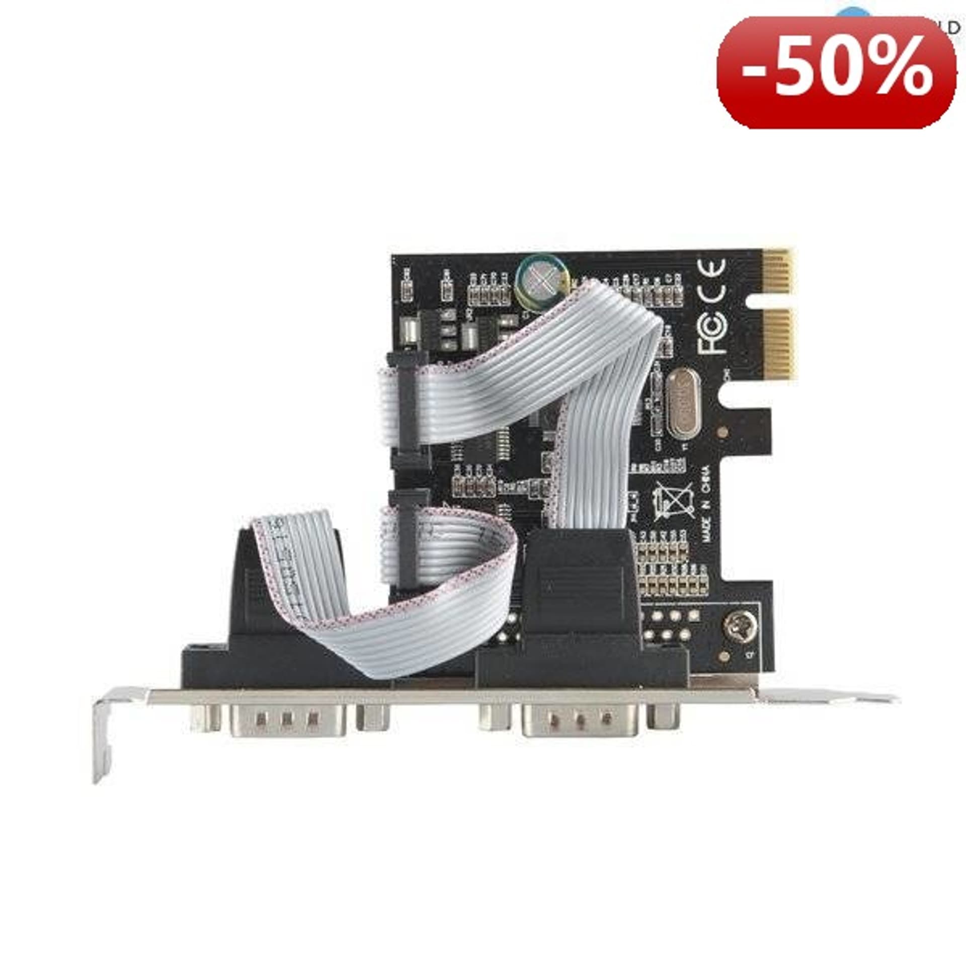 

4World Karta PCI-E / 2x Port Szeregowy (Serial) ES-SPE03-2s, Serial) es-spe03-2