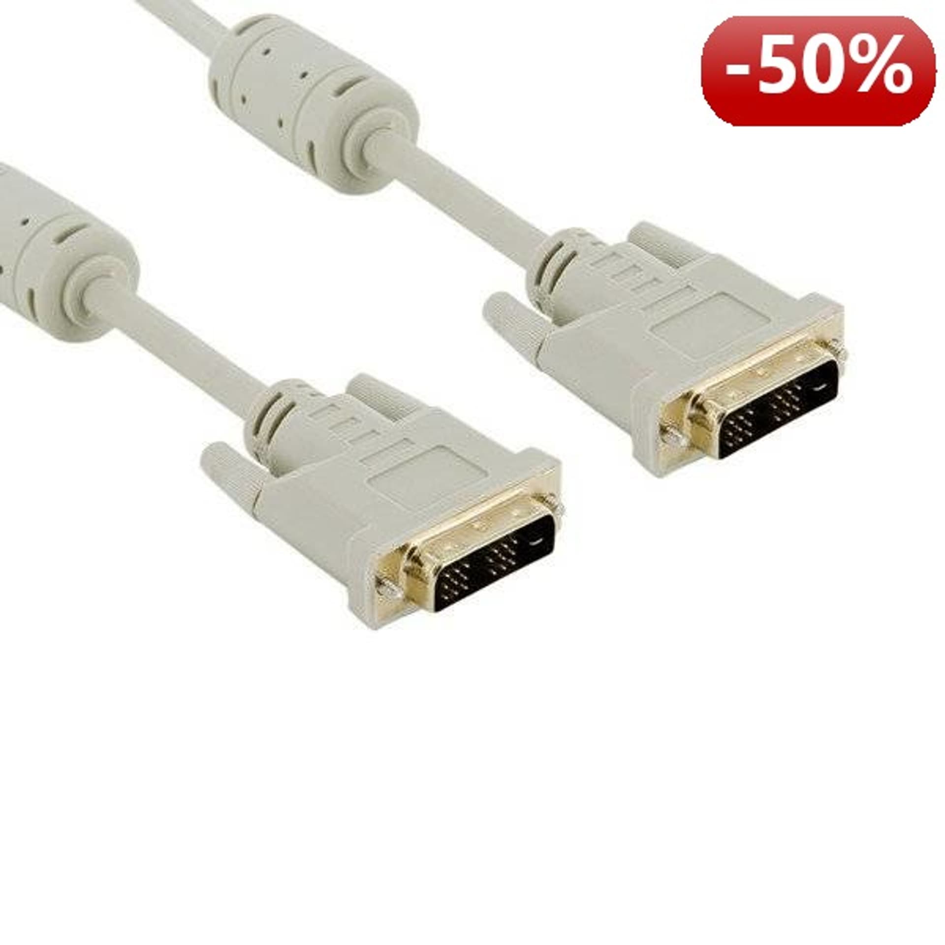 

4World Kabel Monitor DVI-D-DVI-D M/M 18+1/18+1 Feryt 1.8m|szary