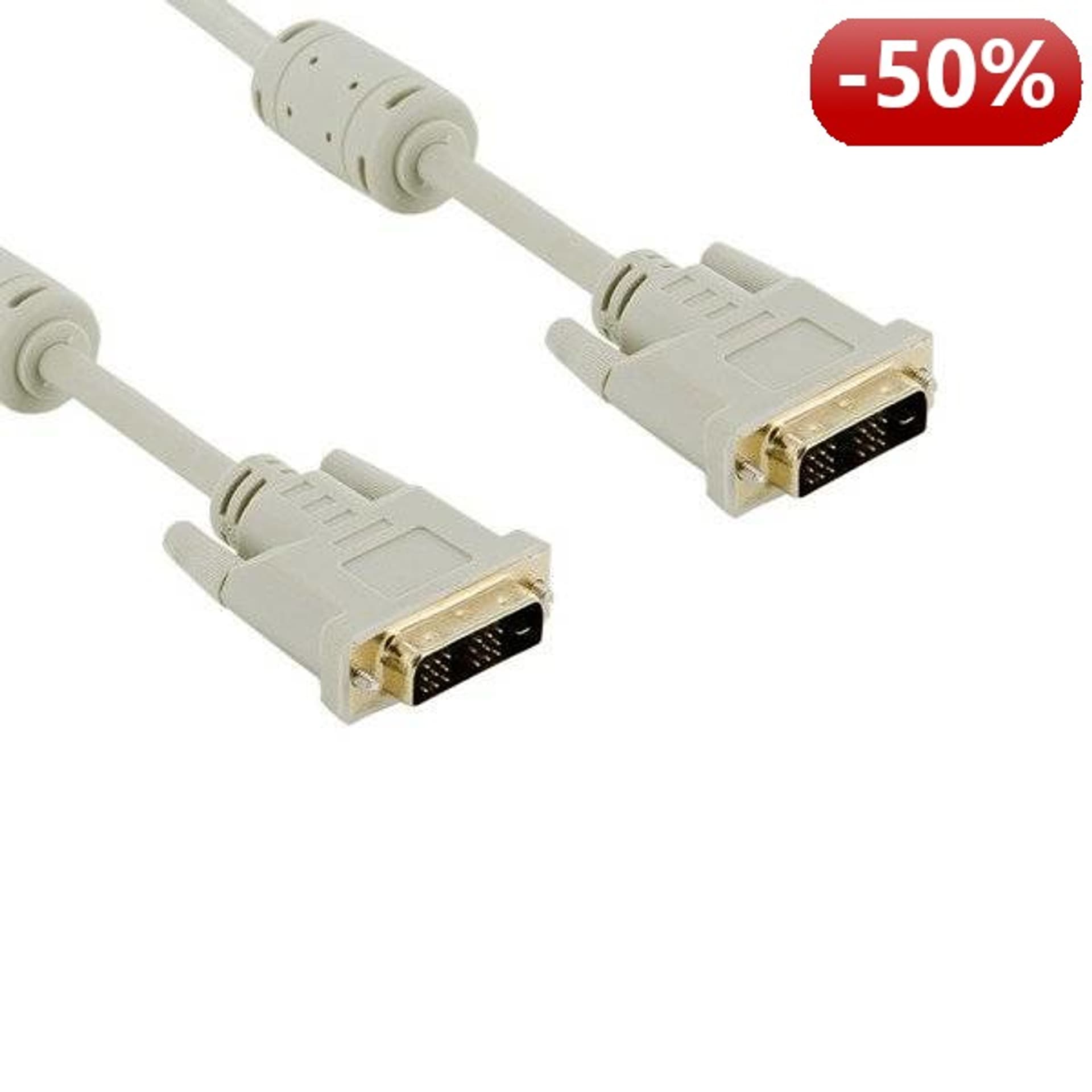 

4World Kabel Monitor DVI-D-DVI-D M/M 18+1/18+1 Feryt 3m|szary