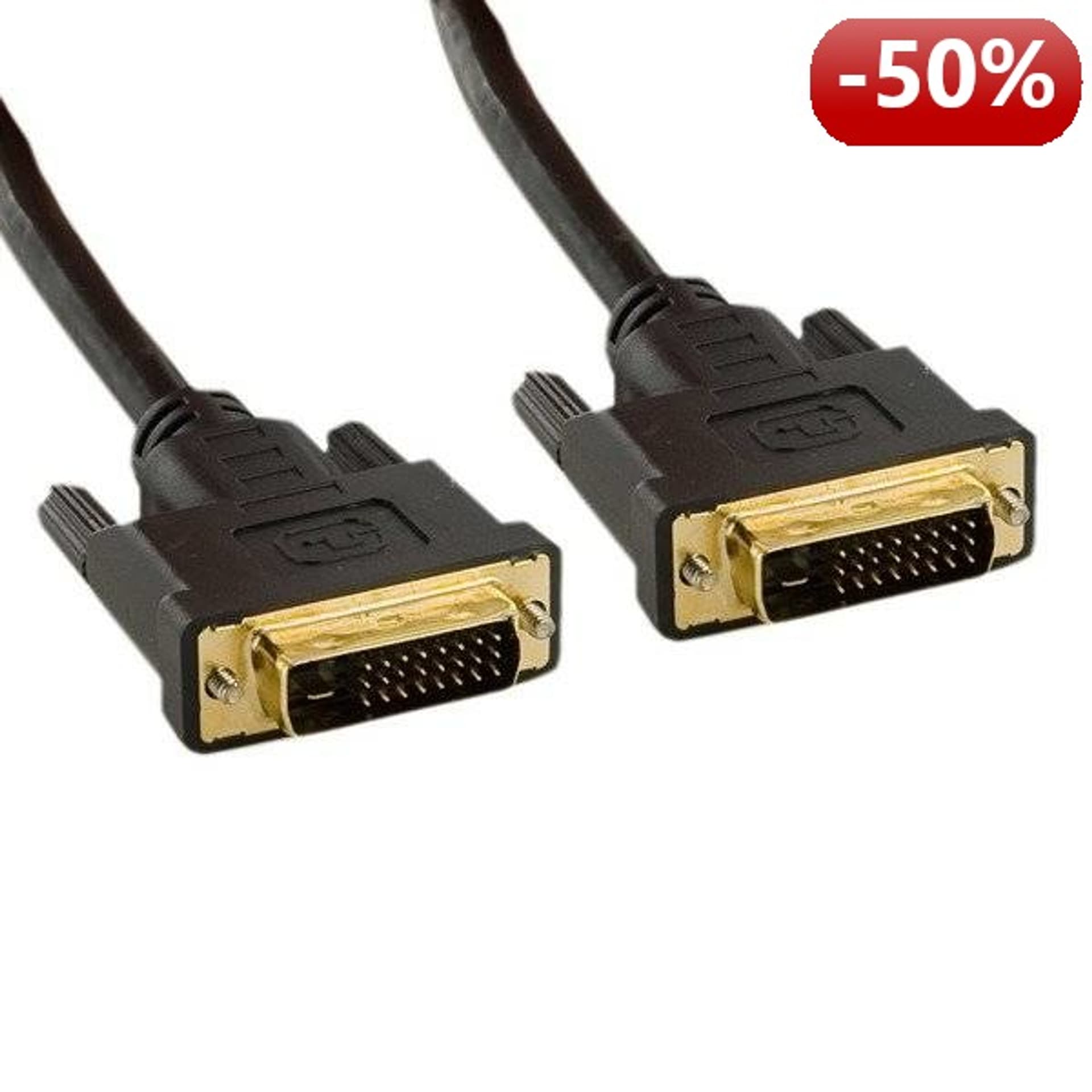 

4World Kabel monitorowy DVI-DM/DVI-DM (24+1) dual link 10M|czarny, 24+1) dual link 10m|czarn