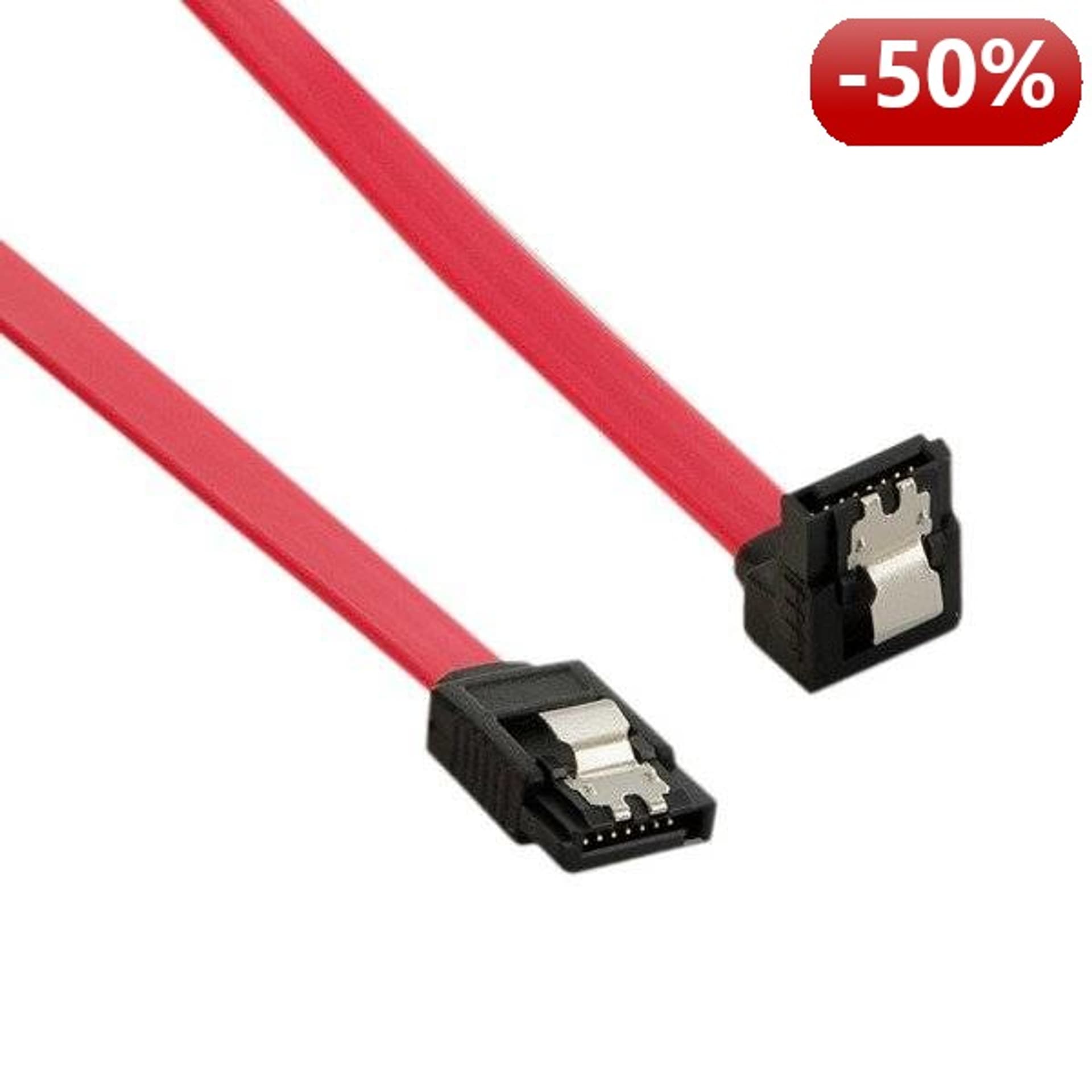 

4World Kabel HDD|SATA 3|7pin SATA (F) kątowy prawy zatrzask|7pin SATA (F) zatrzask|598mm