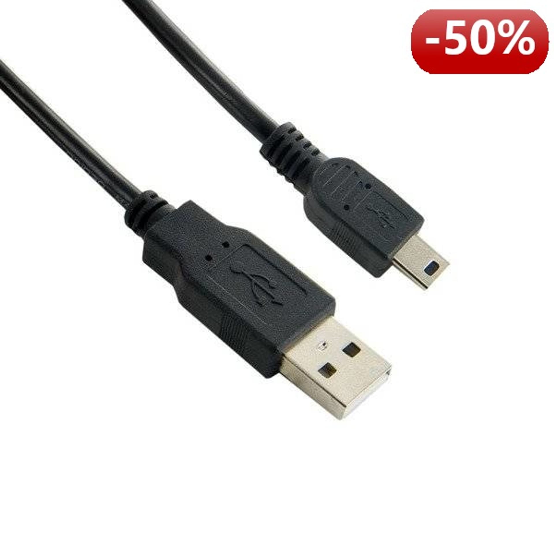 

4World Kabel Mini USB 0.8m|czarny