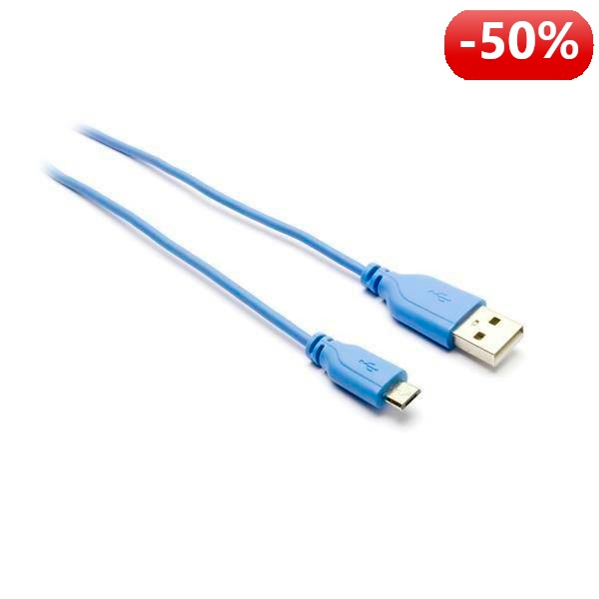 

G&BL Kabel do ładowania i synchronizacji danych, USB A M– Micro USB B M, 1m, niebieski