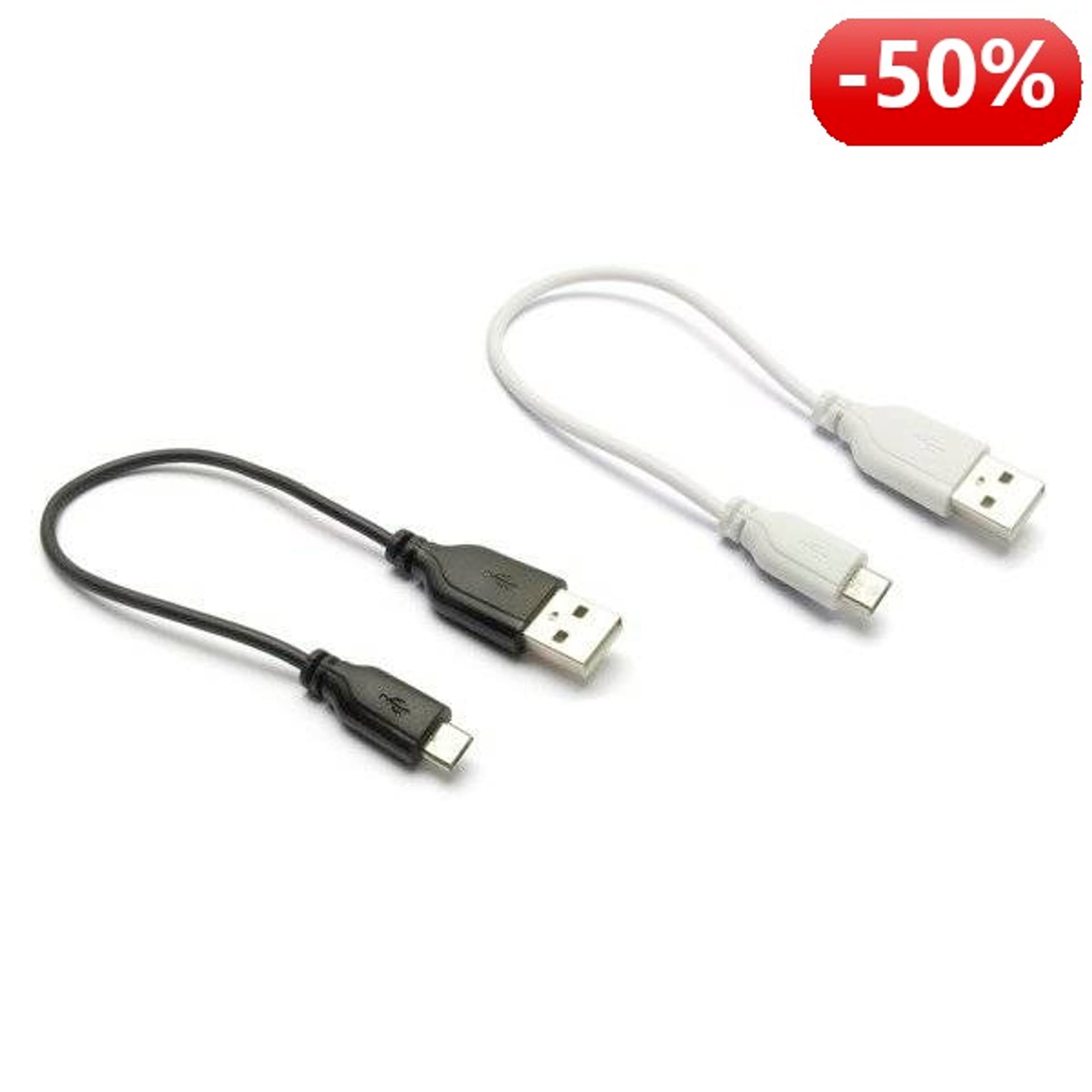 

G&BL Kabel USB, USB A M- Micro USB B M, 0.2m, biały