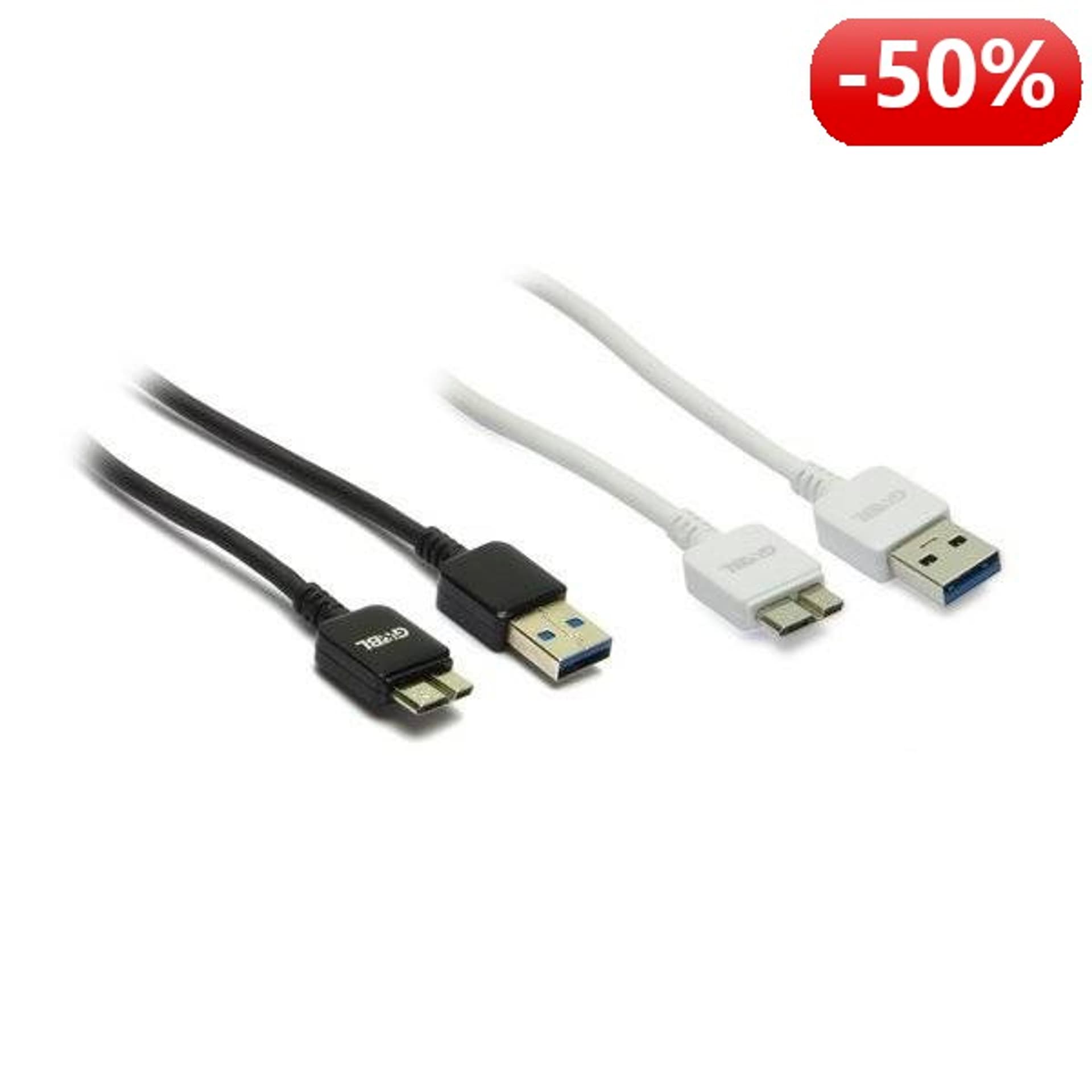 

G&BL Kabel do ładowania i synchronizacji danych, USB A M– Micro USB 3.0 M, 1m, czarny