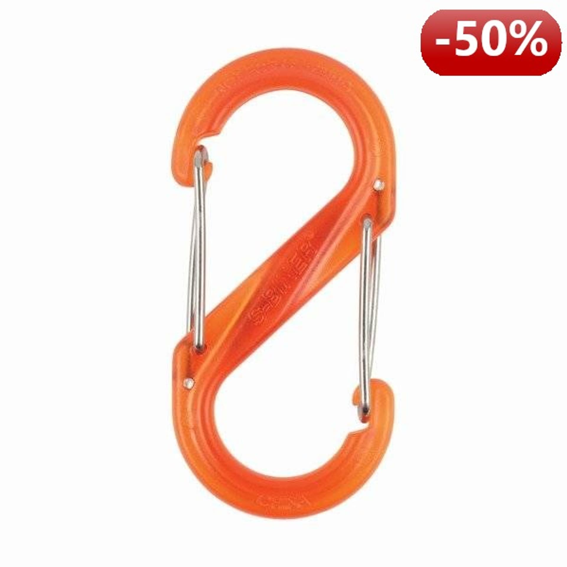 

Nite Ize Karabińczyk S-Biner Dual #2 plastik transparentny pomarańczowy