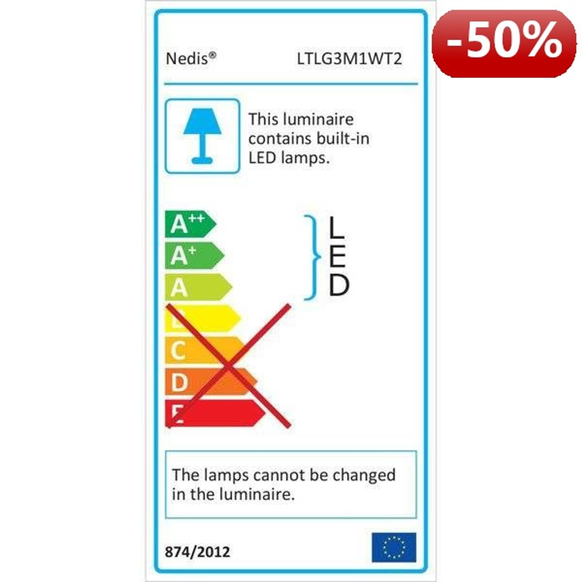 

Nedis Ściemniana lampka biurkowa LED | Kontrola dotykowa | 3 tryby świecenia | Bateria wielokrotnego ładowania | 250 lm