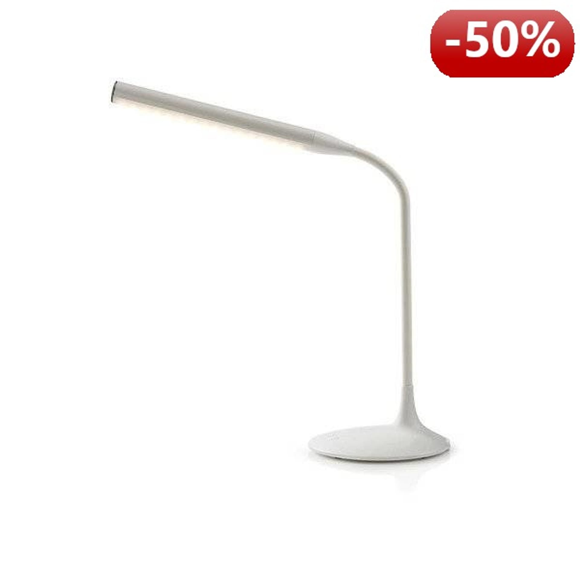 

Nedis Ściemniana lampka biurkowa LED | Kontrola dotykowa | 3 tryby świecenia | Bateria wielokrotnego ładowania | 250 lm