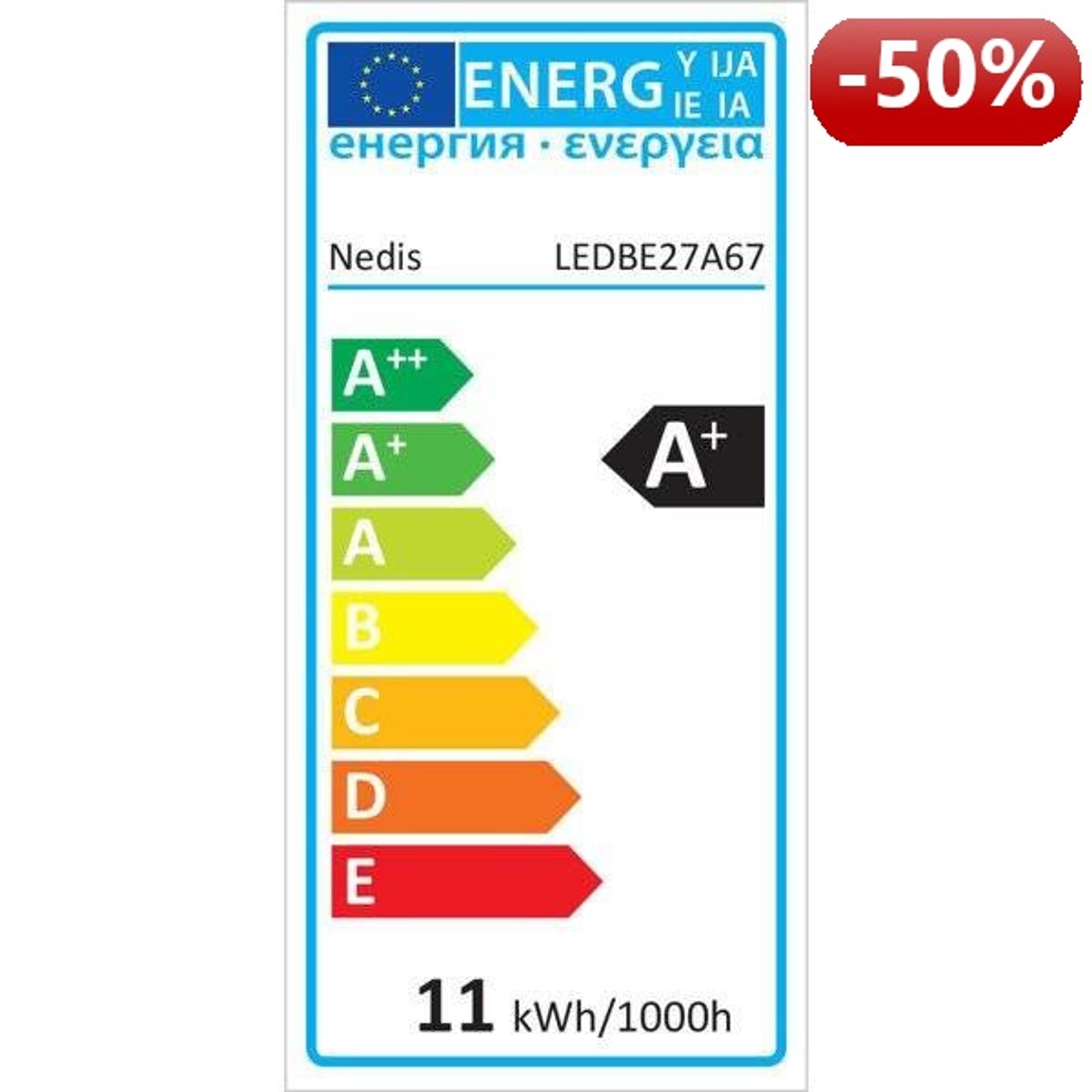 

Nedis LED Żarówka E27 | A60 | 10.2 W | 1055 lm