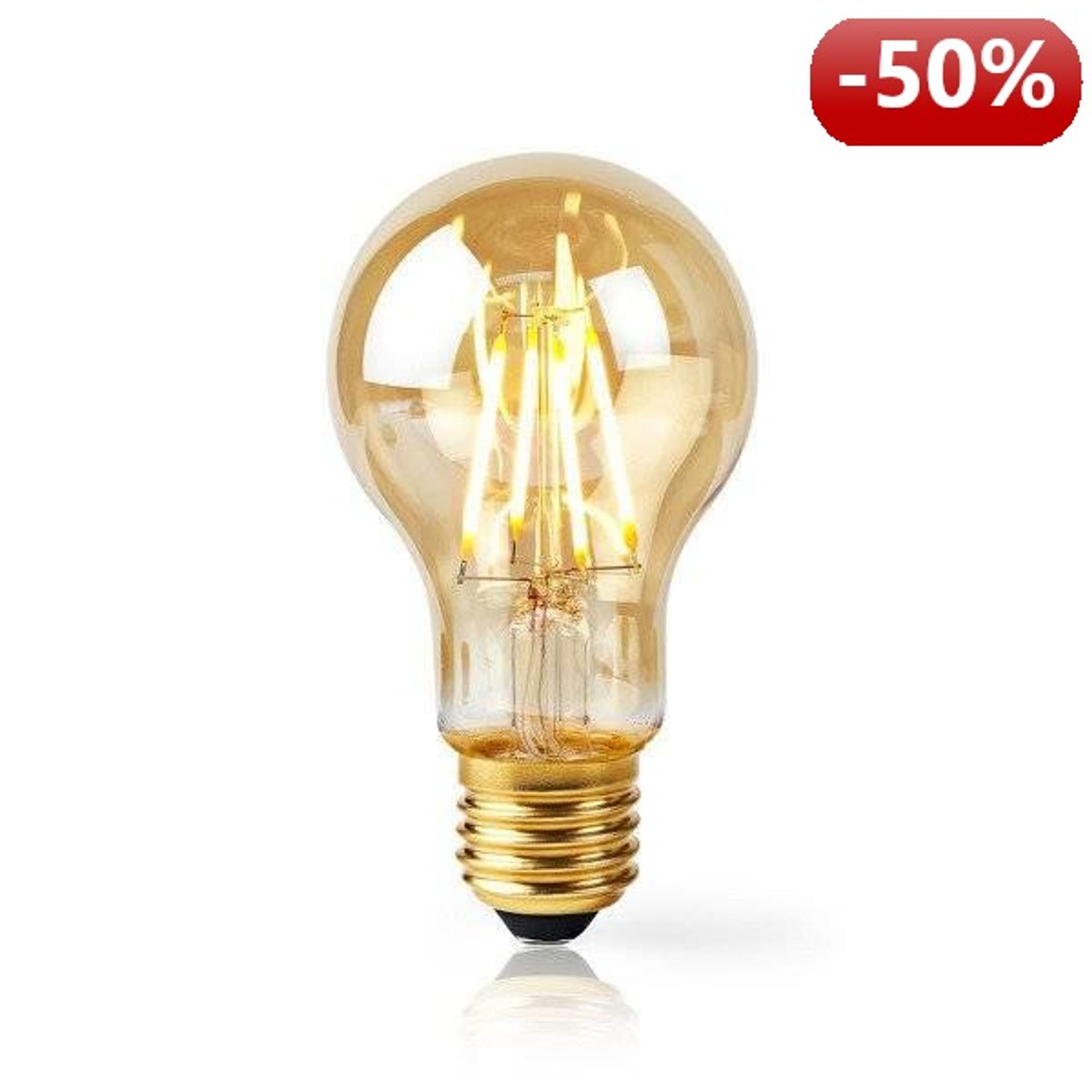 

Nedis Wi-Fi Smart LED Żarówka z żarnikiem | E27 | A60 | 5W | 500 lm