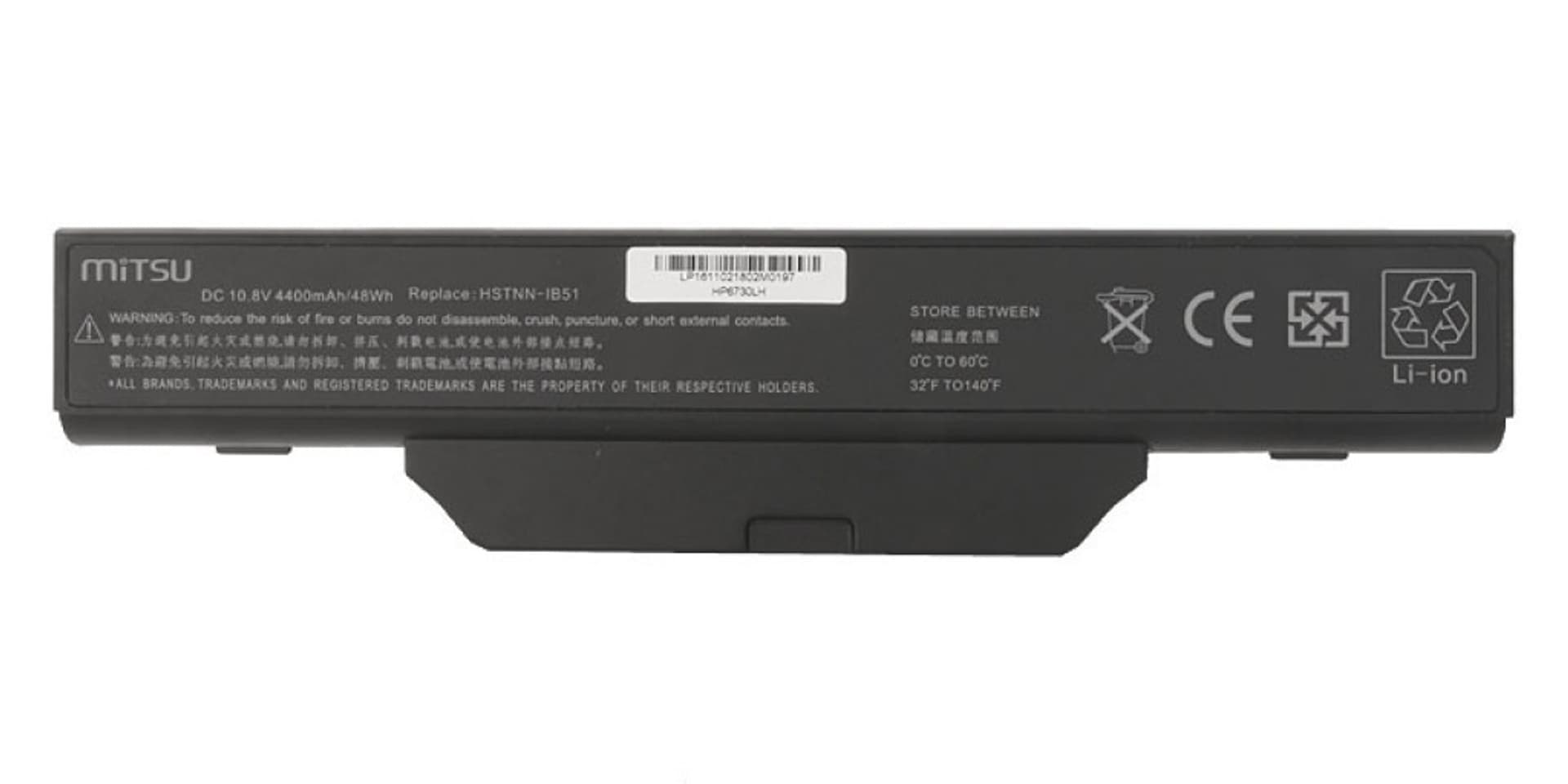 

Bateria do HP 6700, 6720s, 6820, 6820s 4400 mAh (48 Wh) 10.8 - 11.1 Volt, 48 wh) 10.8 - 11.1 vol