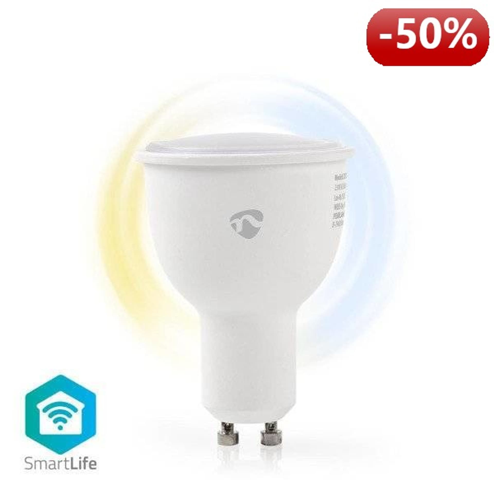 

Nedis WiFi Smart LED Żarówka | Ciepła do zimnej bieli | GU10