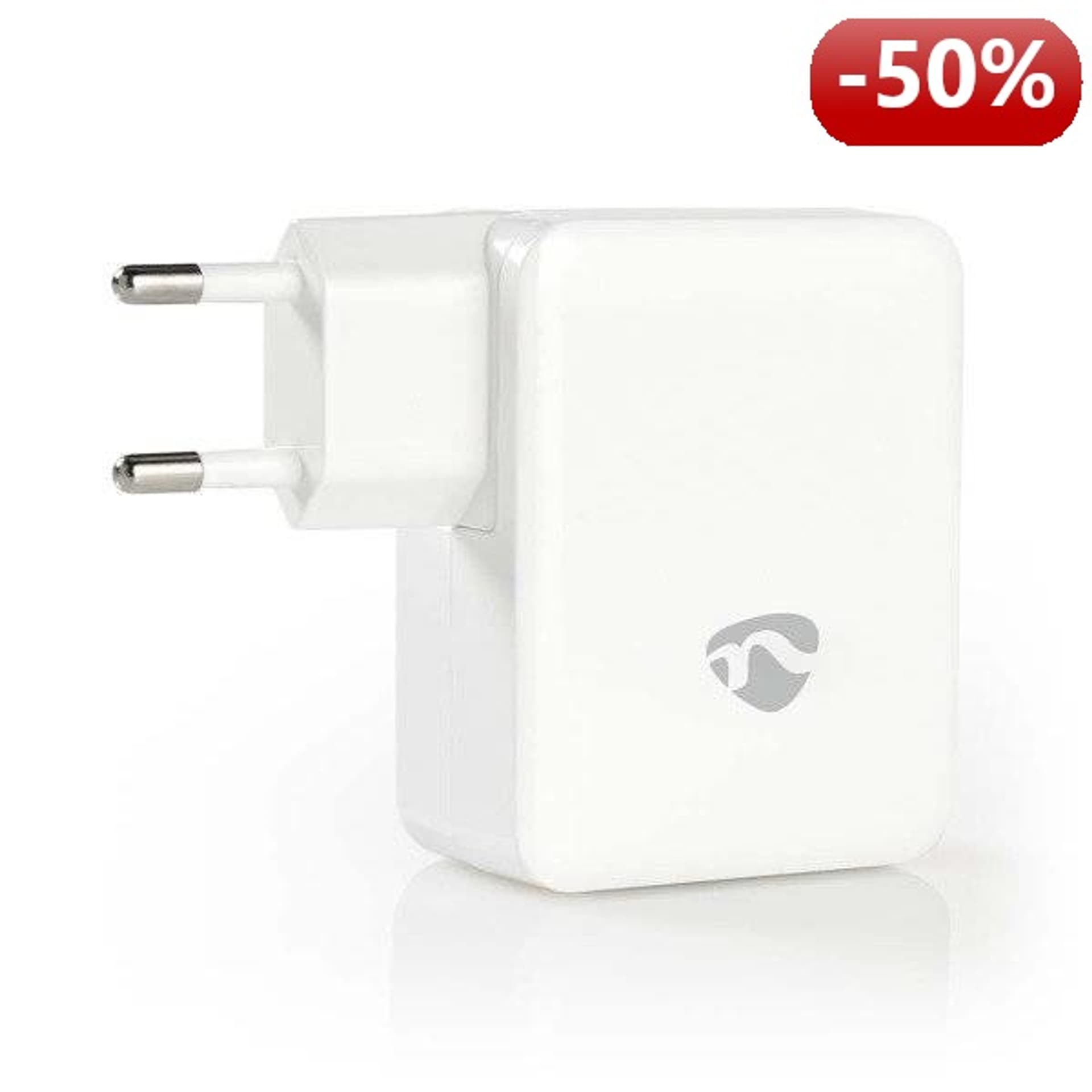 

Nedis Ładowarka sieciowa| 4.8 A | 3-wyjścia | 2x USB-A & 1x USB-C™ | biała
