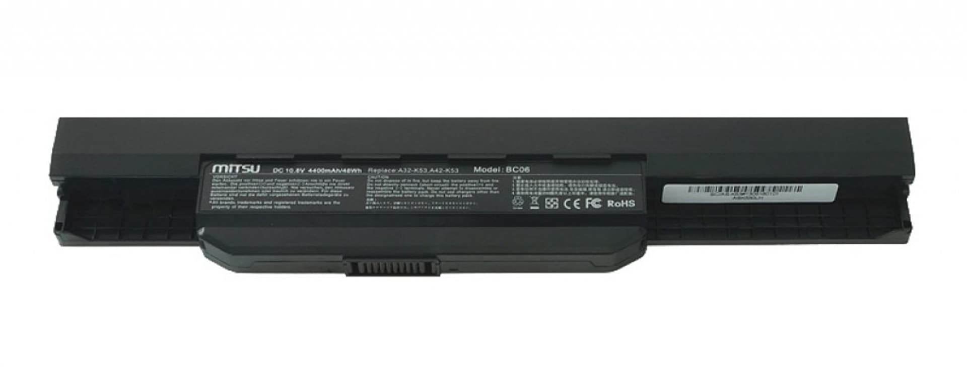 

Bateria do Asus A53, K53 4400 mAh (48 Wh) 10.8 - 11.1 Volt, 48 wh) 10.8 - 11.1 vol