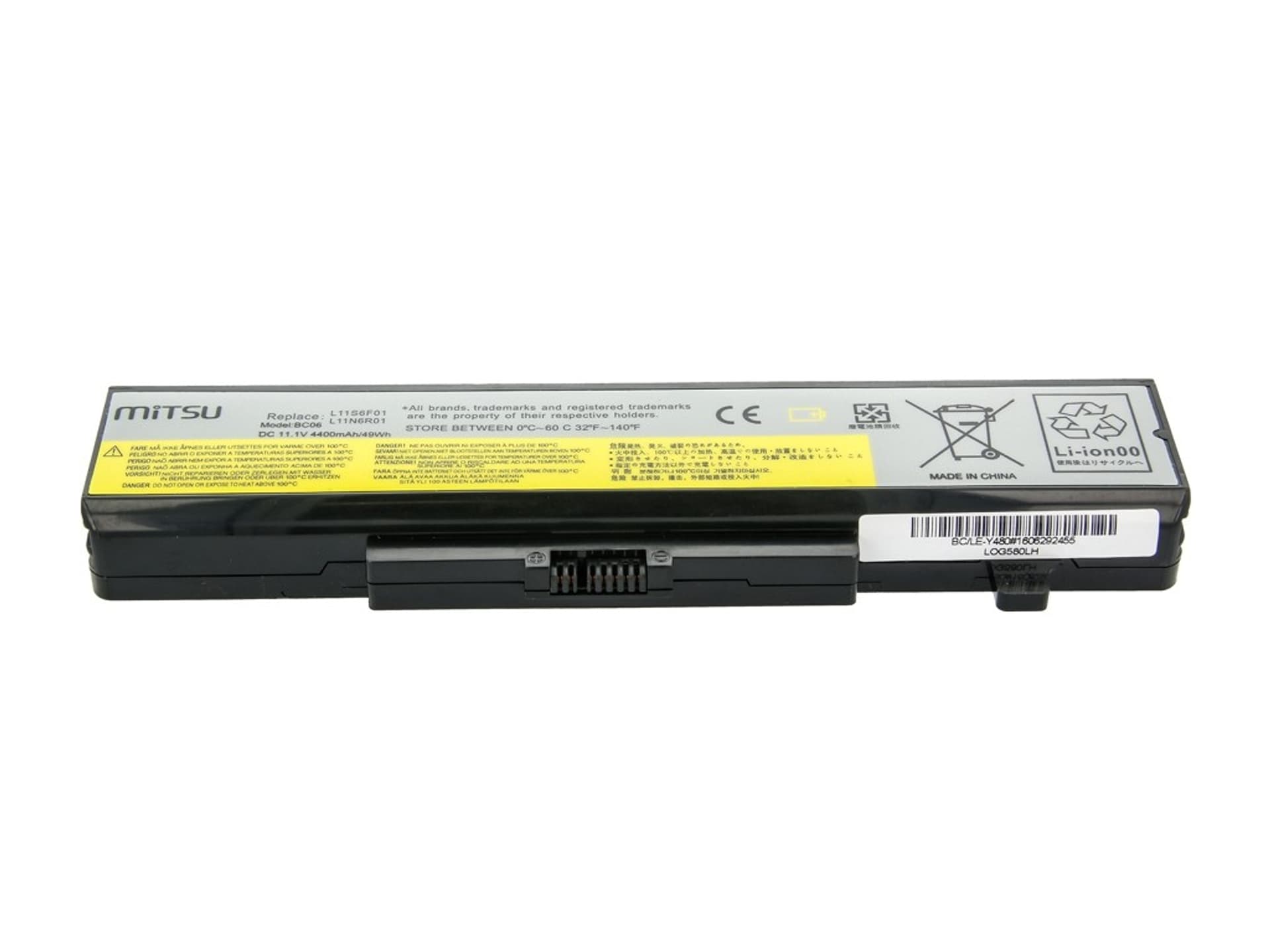 

Bateria do Lenovo IdeaPad Y480 4400 mAh (49 Wh) 10.8 - 11.1 Volt, 49 wh) 10.8 - 11.1 vol