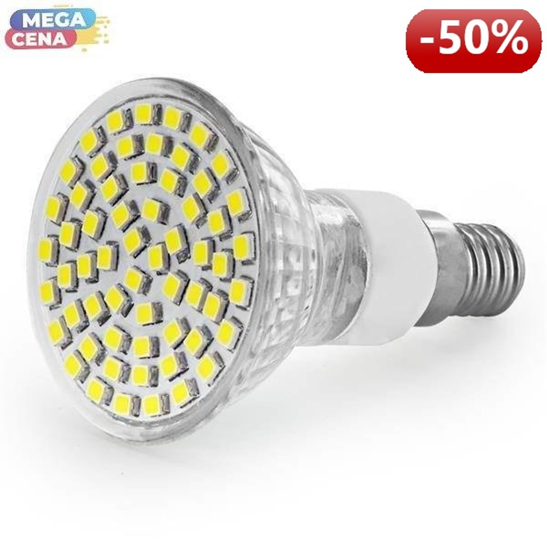

Whitenergy Żarówka LED 3W E14 MR16 SMD3528 zimna 230V Halogen / szybka