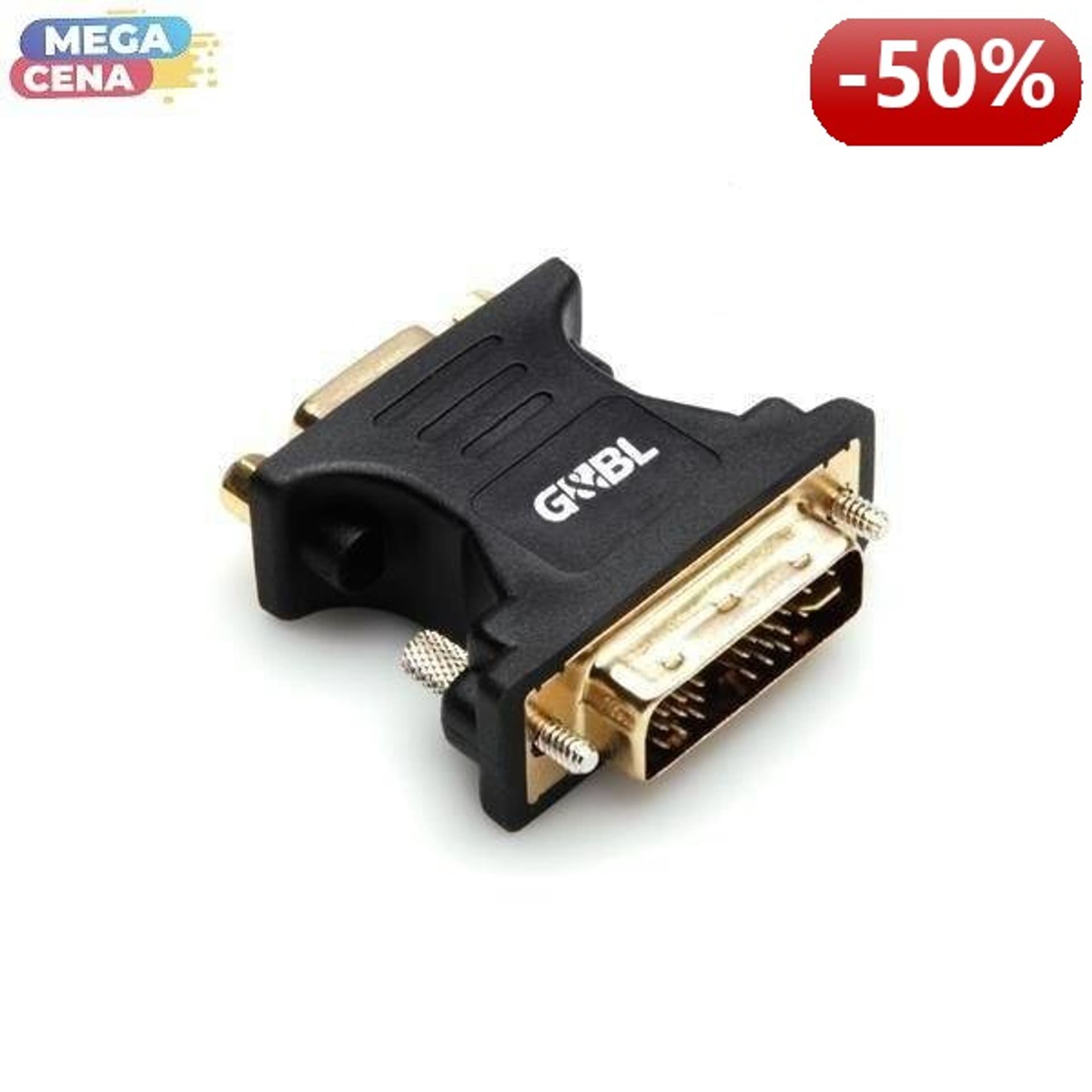 

G&BL Adapter DVI męski/ DB15 żeński, czarny