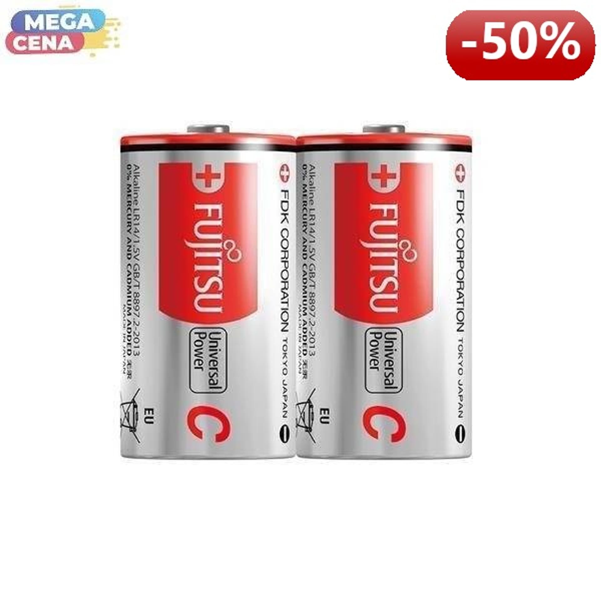 

FUJITSU Bateria alkaliczna LR14 N, 1.5V, 2szt, shrink